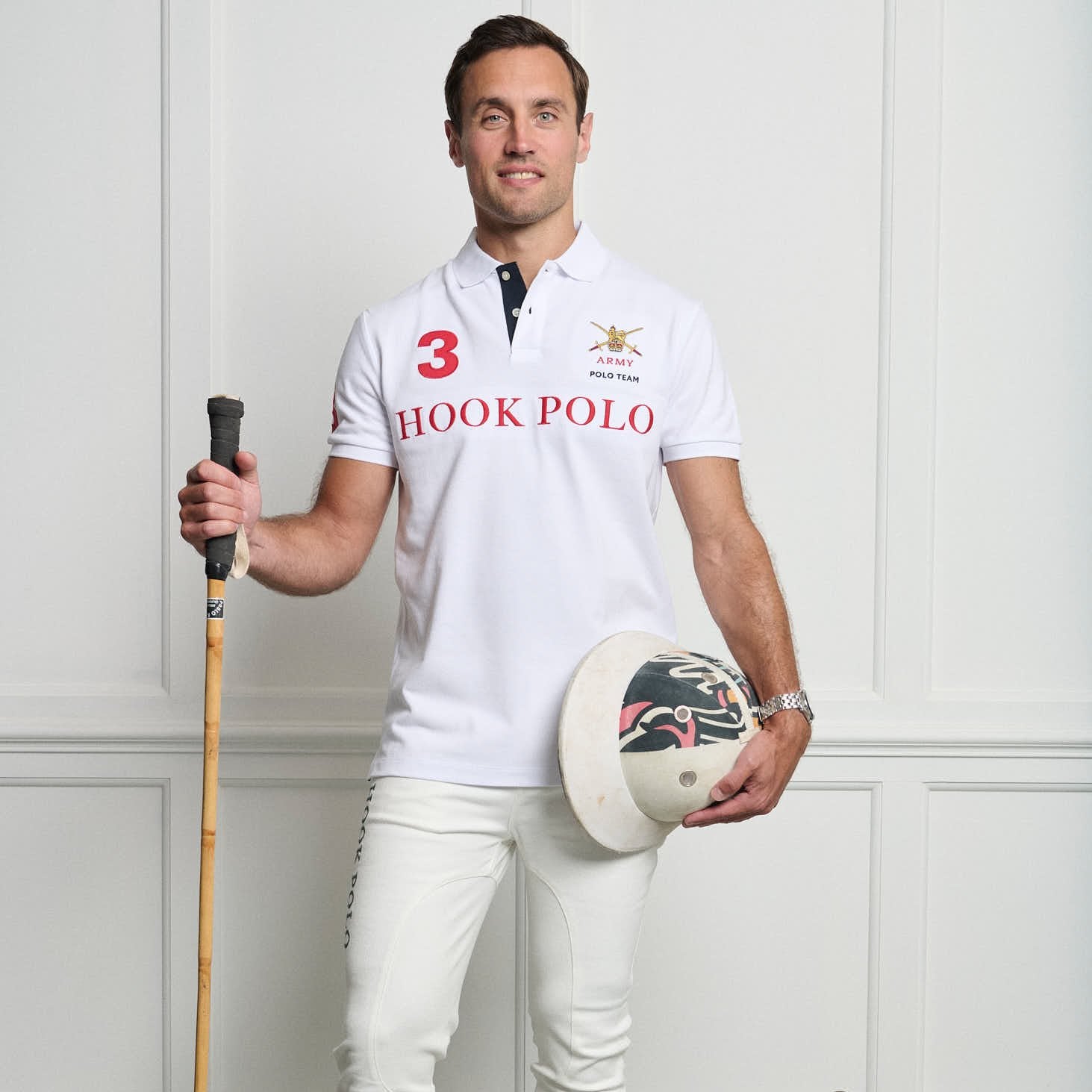 Army Polo Shirt - White