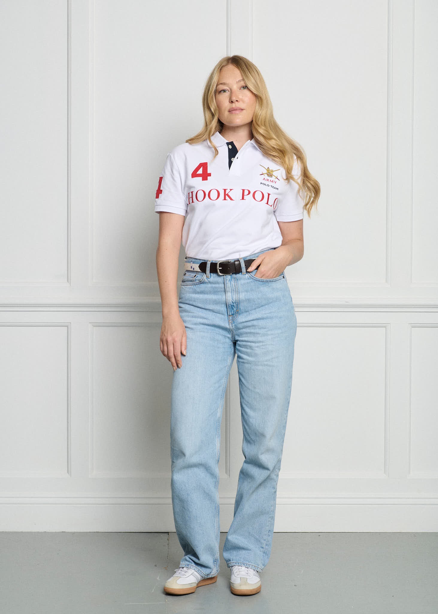 Army Polo Shirt - White