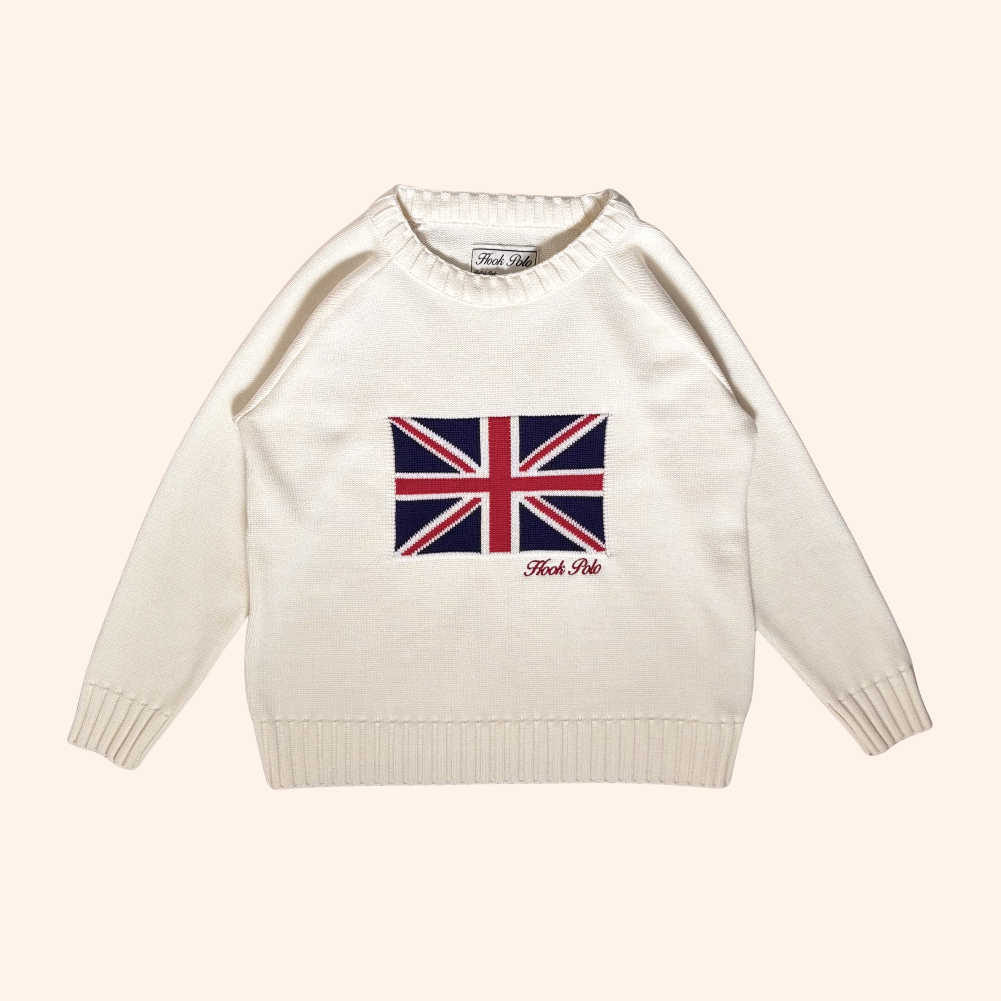 Union Jack White Knit (Unisex)