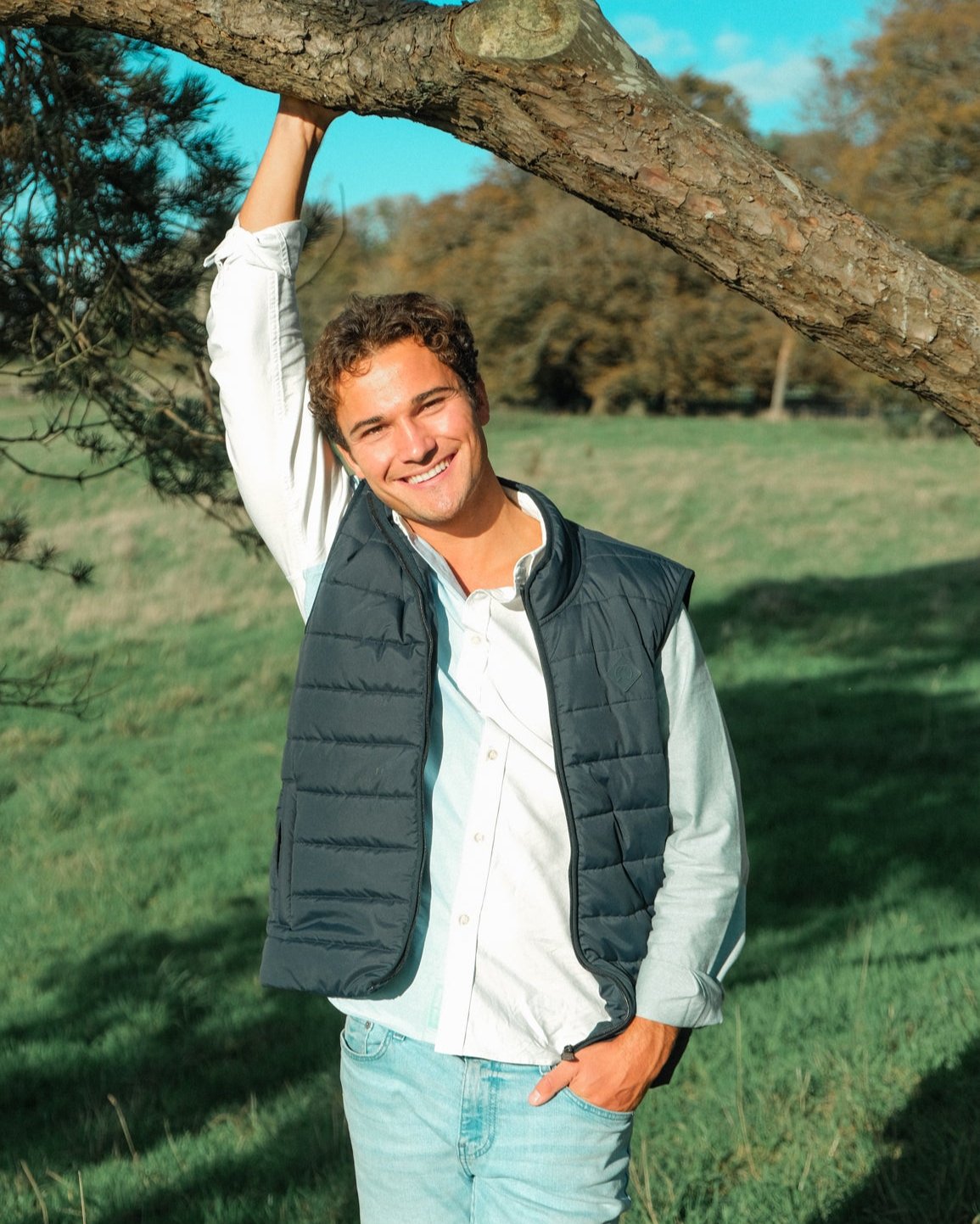 Navy Gilet