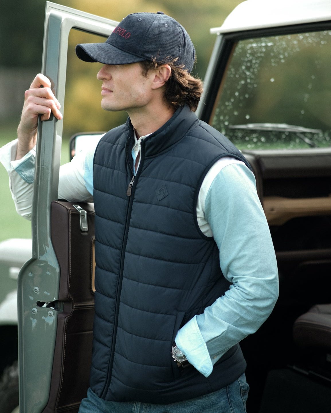 Navy Gilet