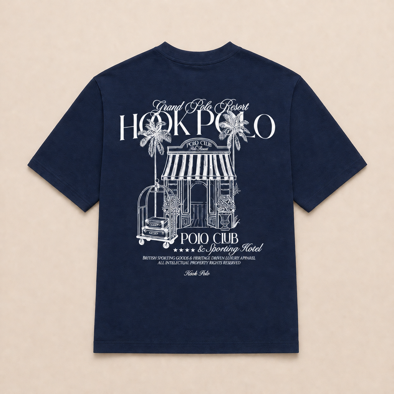 Polo Resort Tee - Navy
