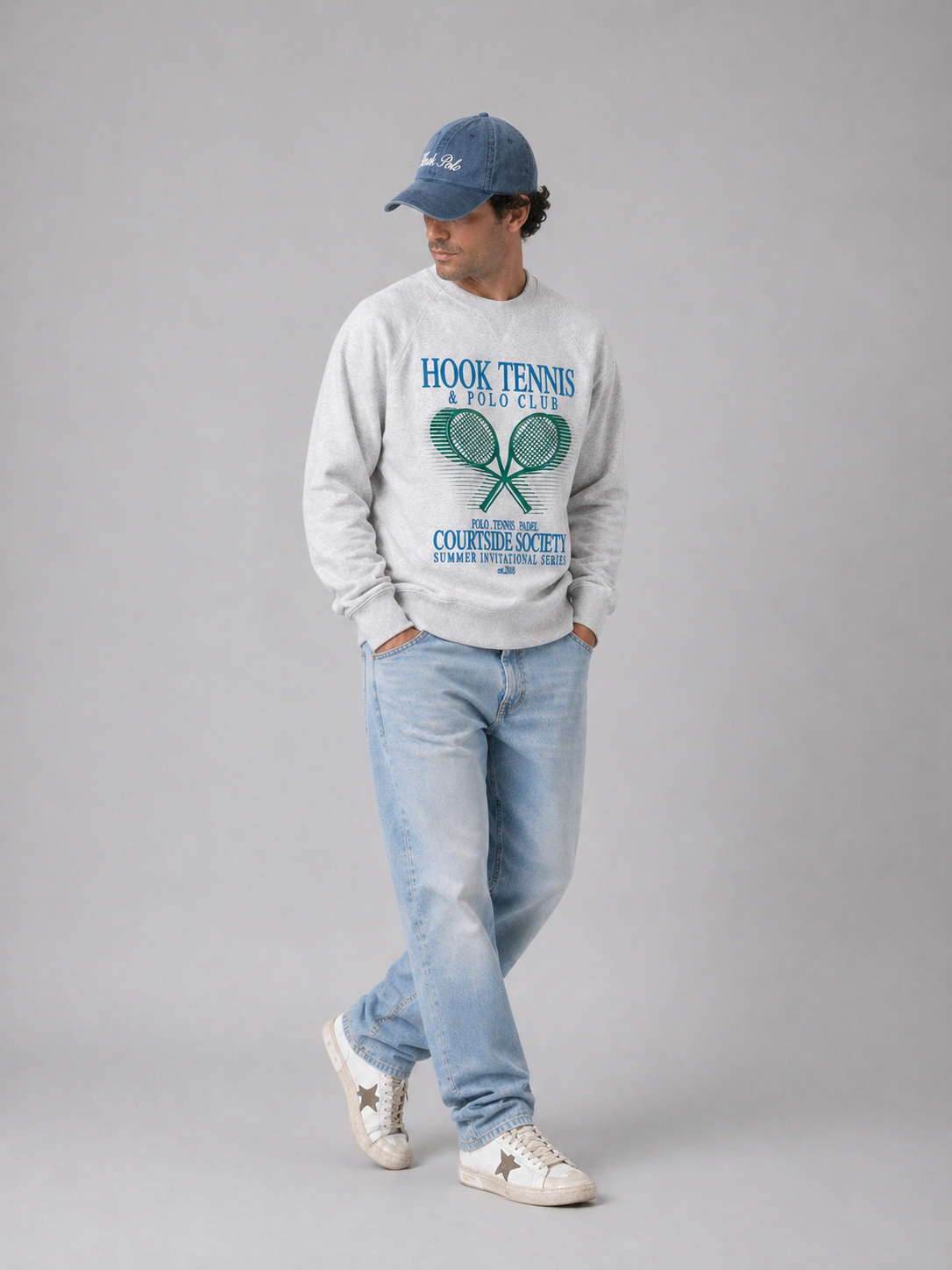 Tennis Sweatshirt - Cool Grey