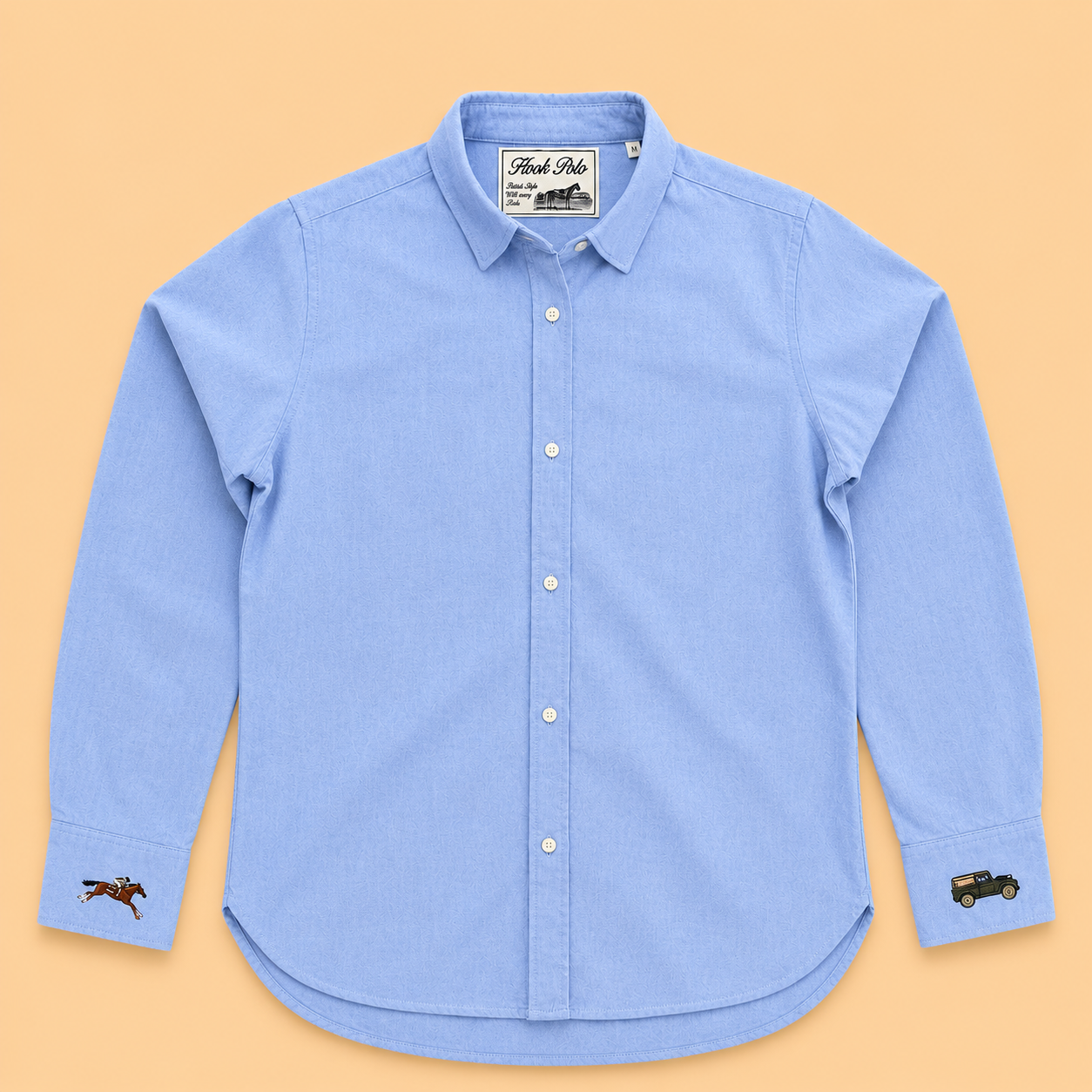 Ladies Race Day Oxford Shirt - Blue