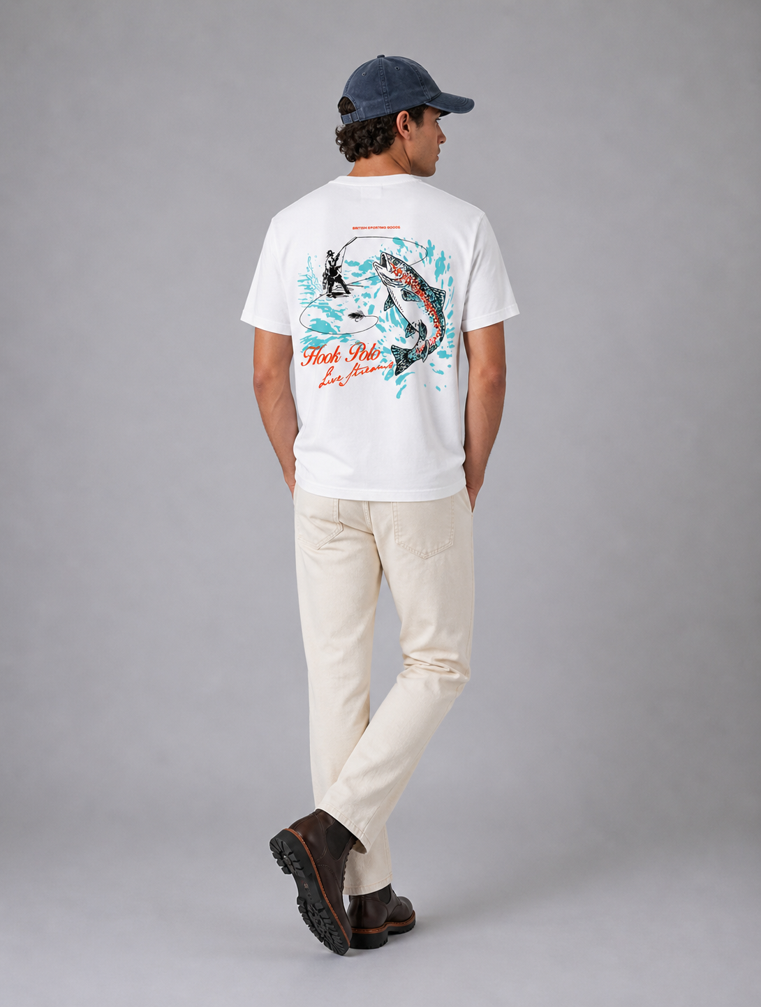 Fly Fishing Tee - White