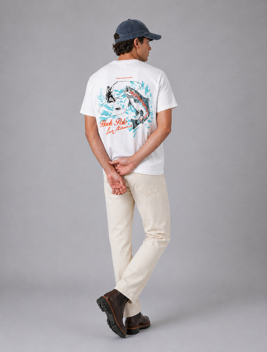 Fly Fishing Tee - White