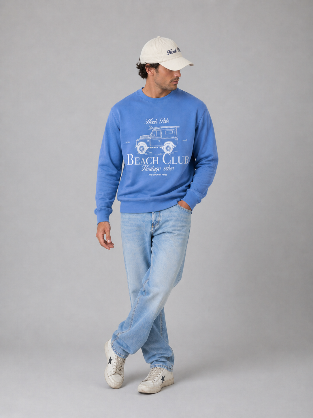 Landy Beach Club Sweatshirt - Blue