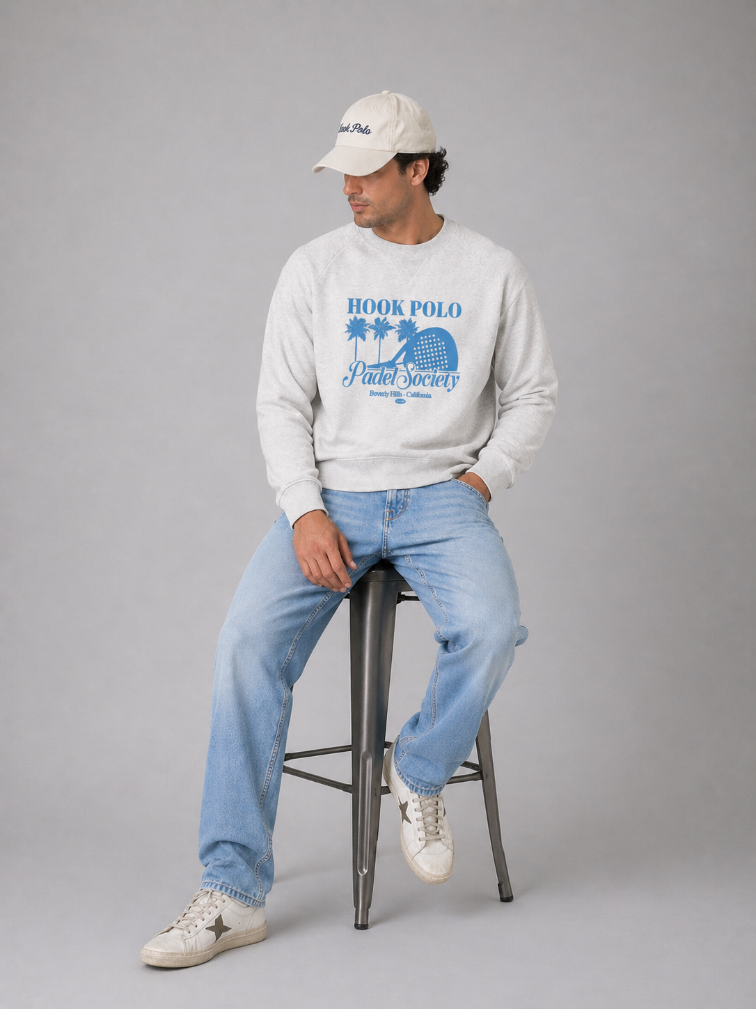 Padel Society Sweatshirt - Cool Grey