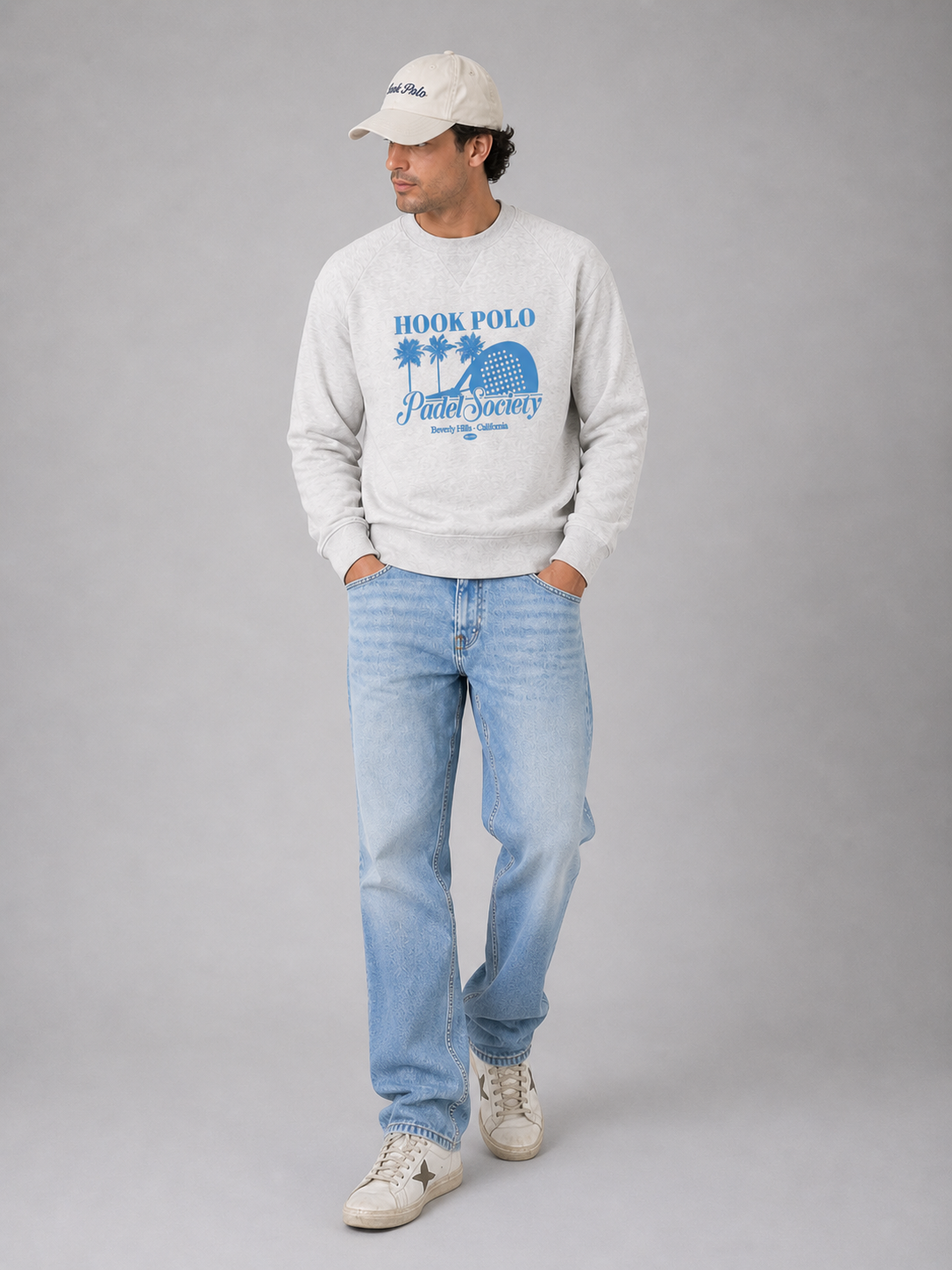 Padel Society Sweatshirt - Cool Grey