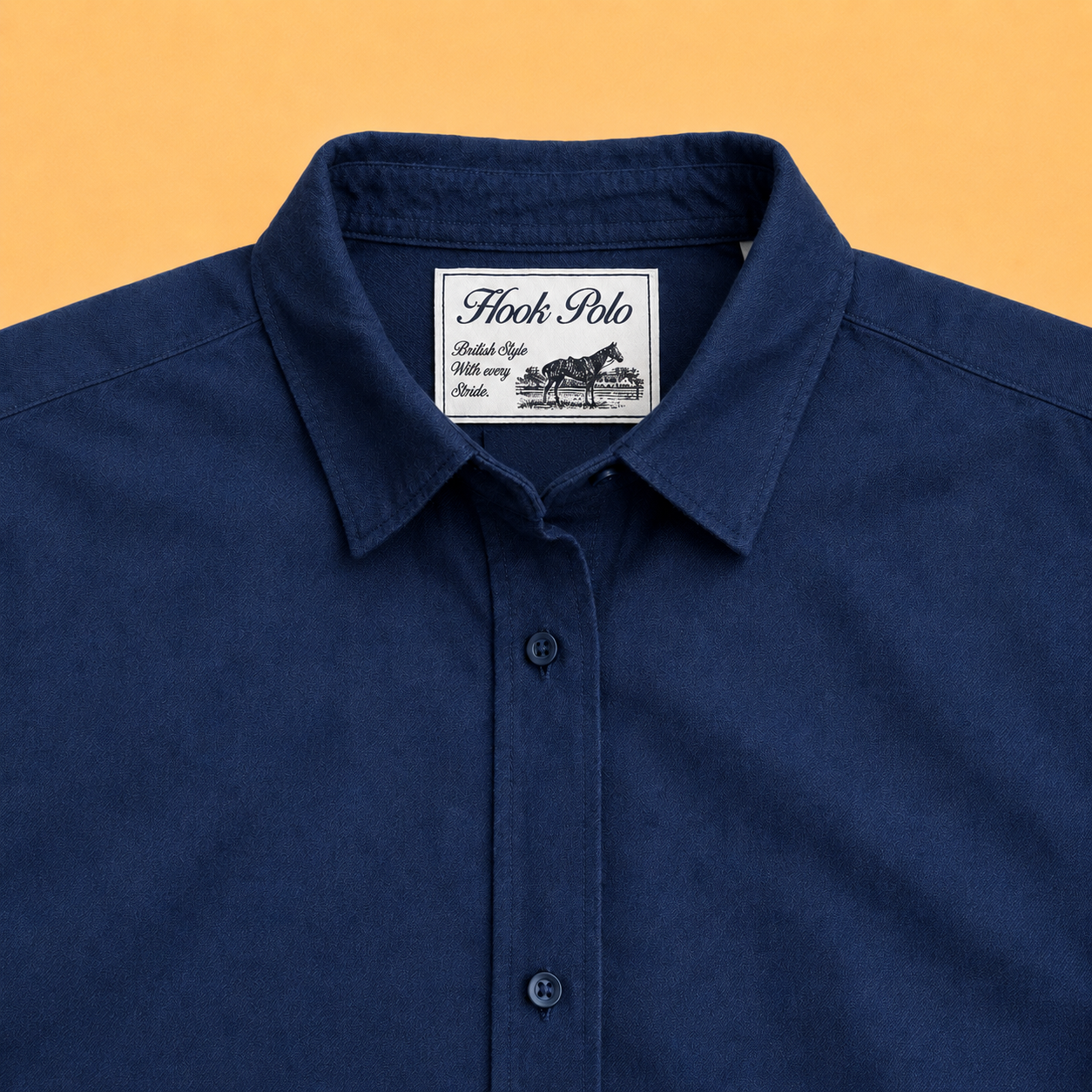 Ladies Race Day Oxford Shirt - Navy