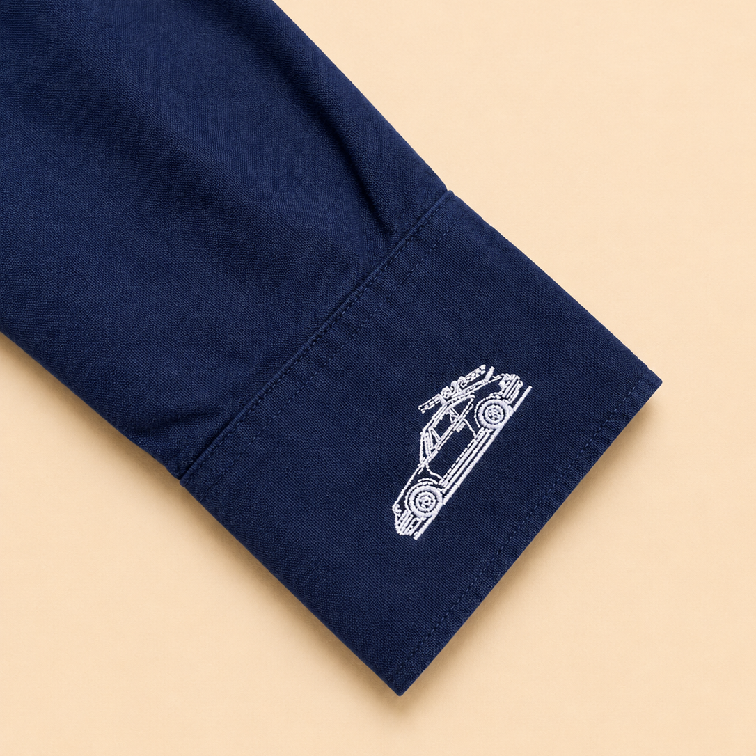 Ladies Skiing Oxford Shirt - Navy