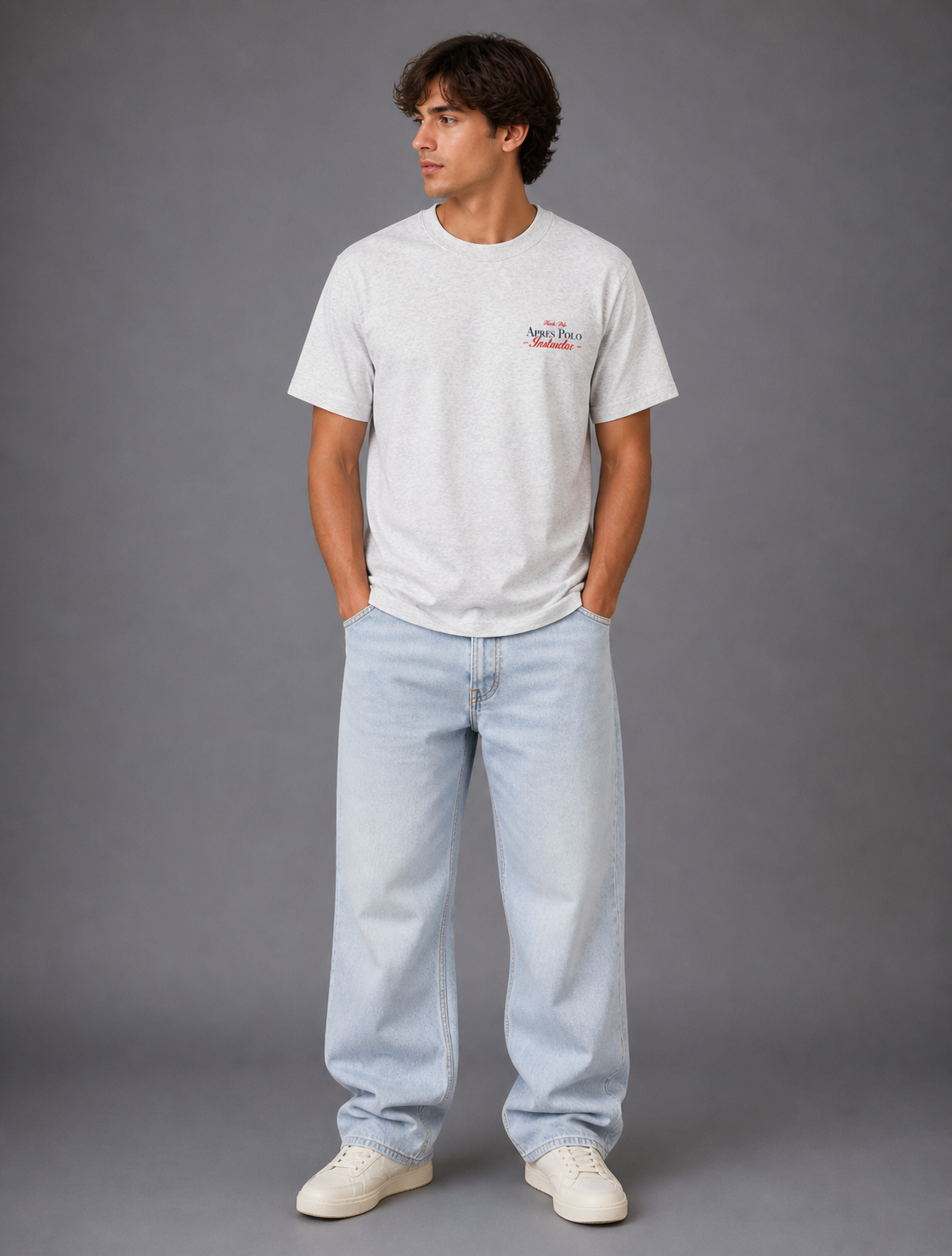 Snow Polo Tee - Grey