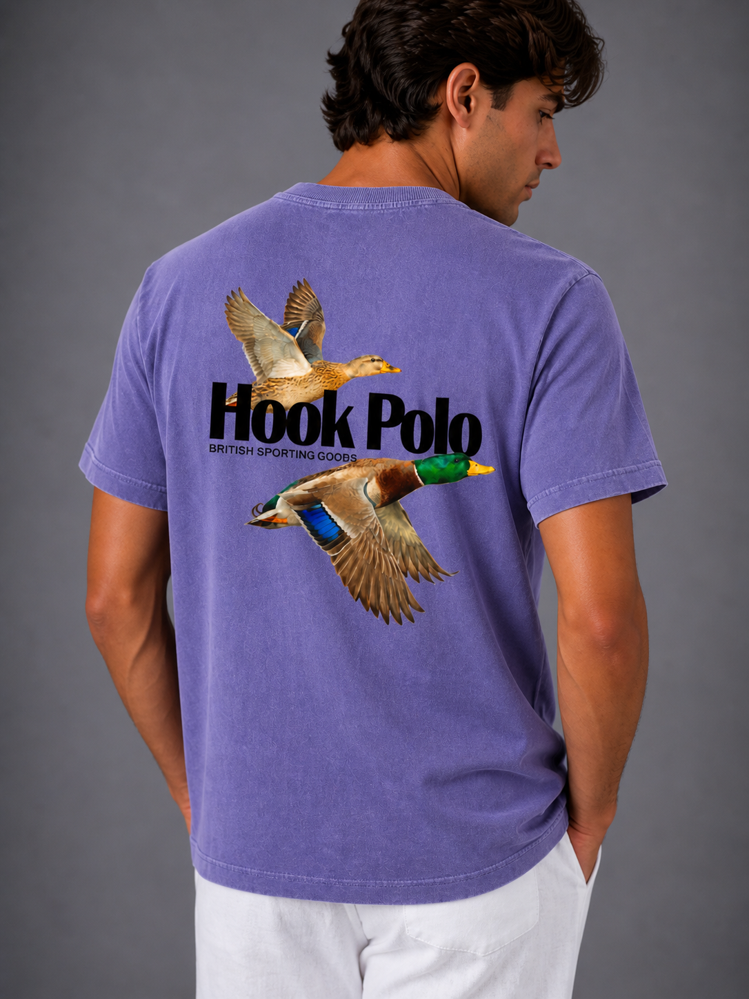 Duck Shoot Tee - Washed Purple