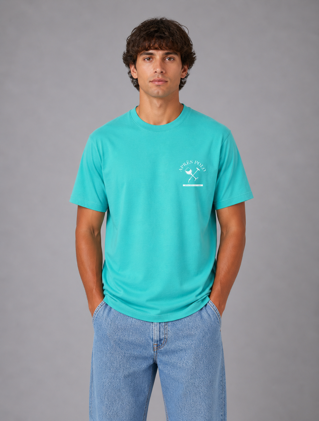 Après Polo Tee - Cool Blue