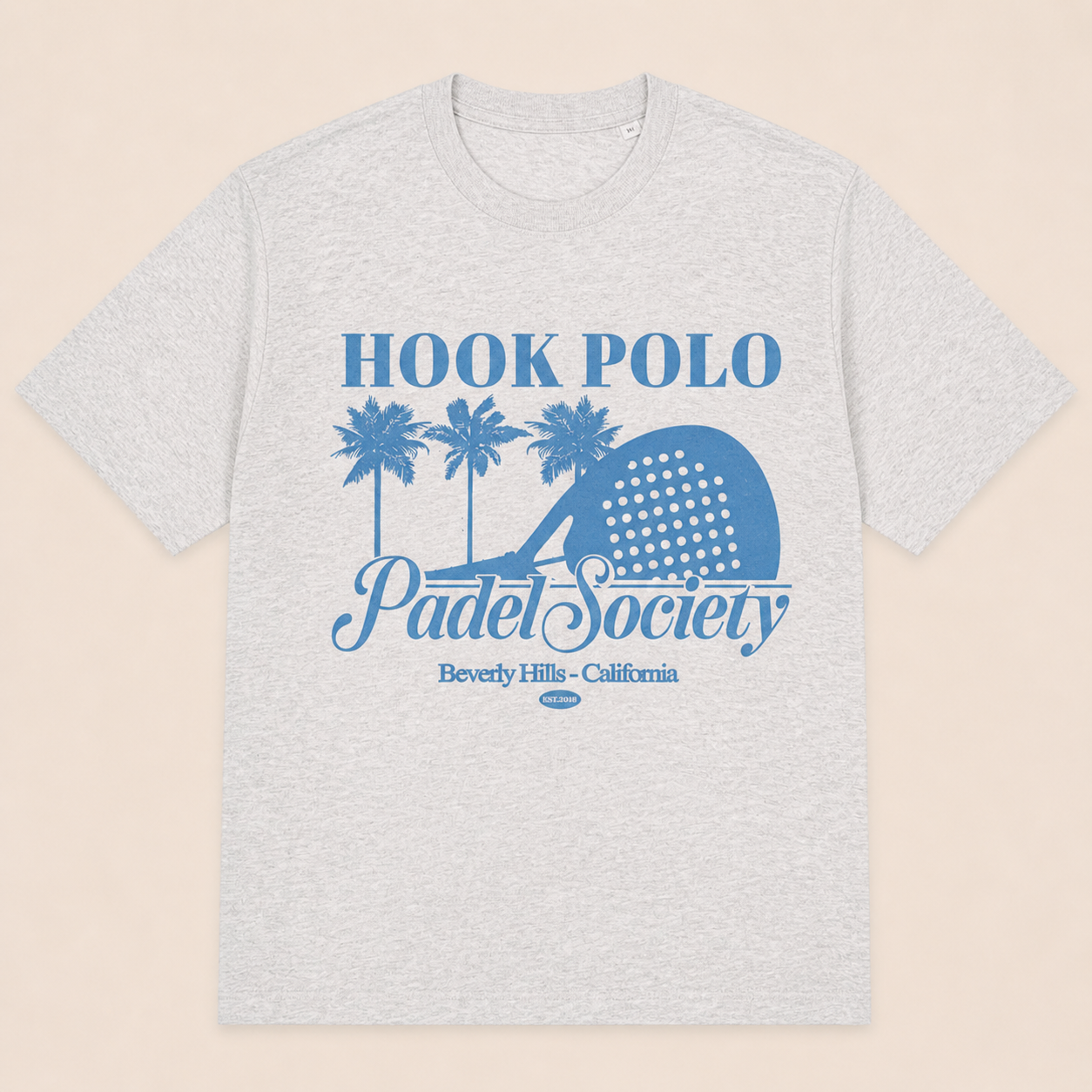 Padel Society Tee - Cool Grey