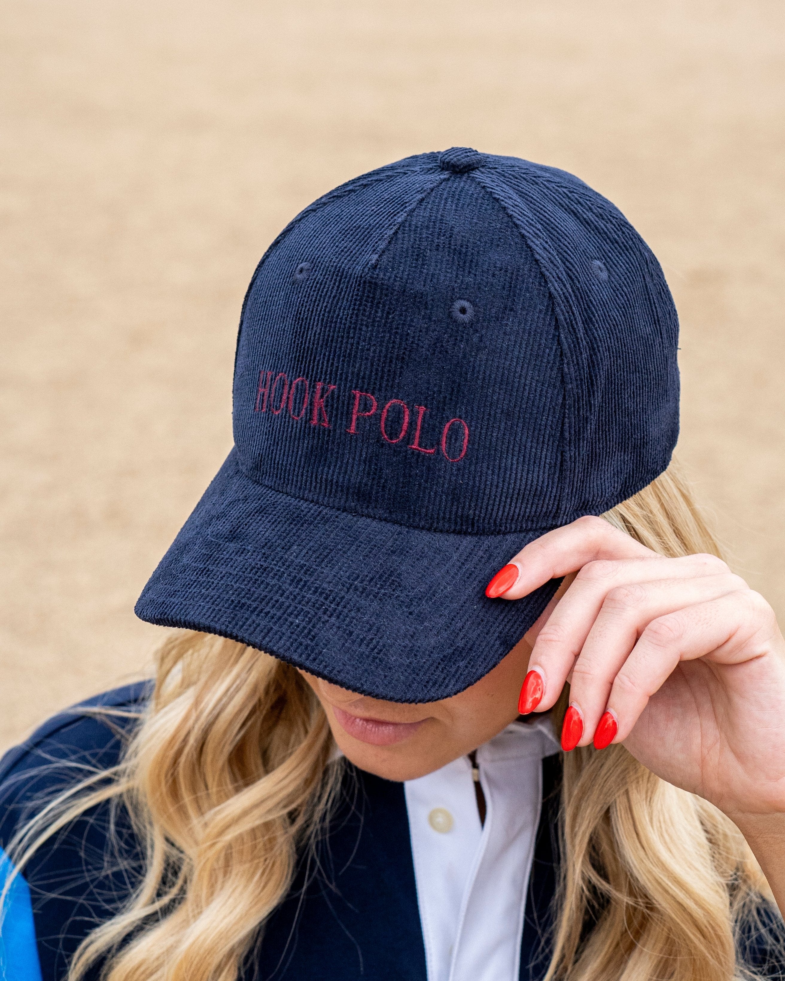 Navy Cord Cap