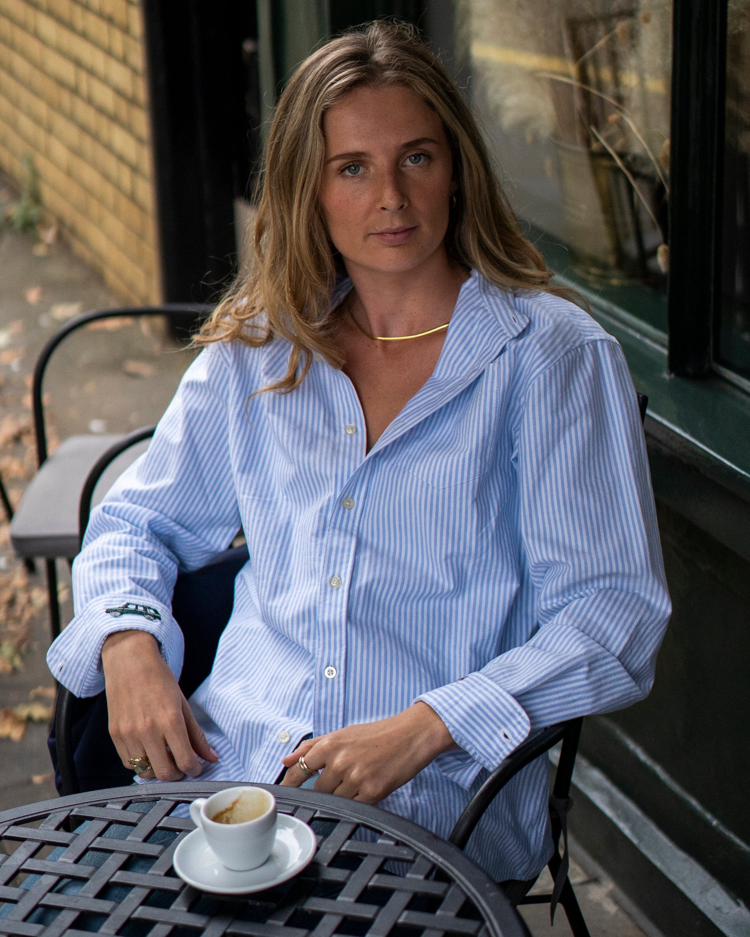 Striped Blue Oxford Shirt