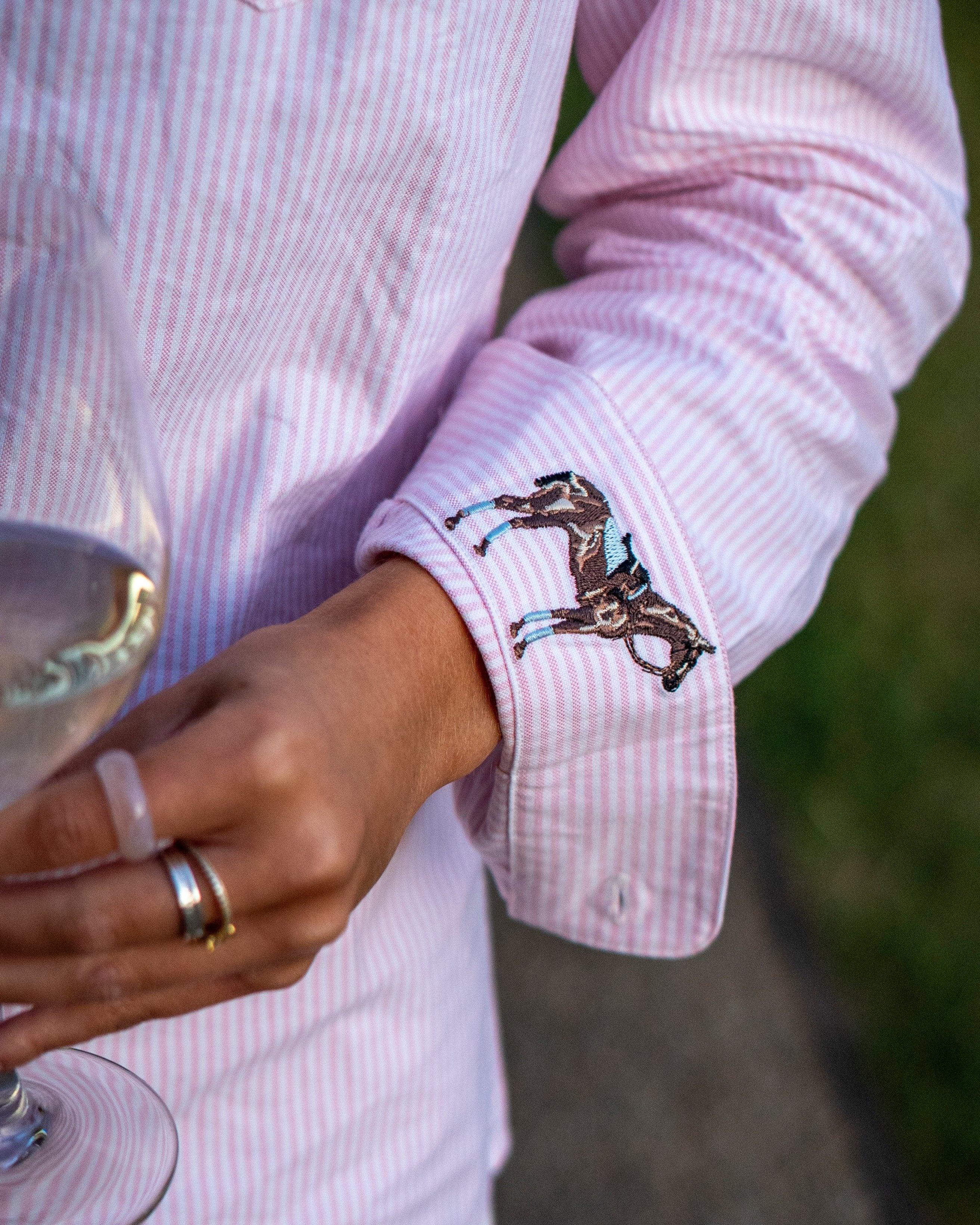 Striped Pink Oxford Shirt