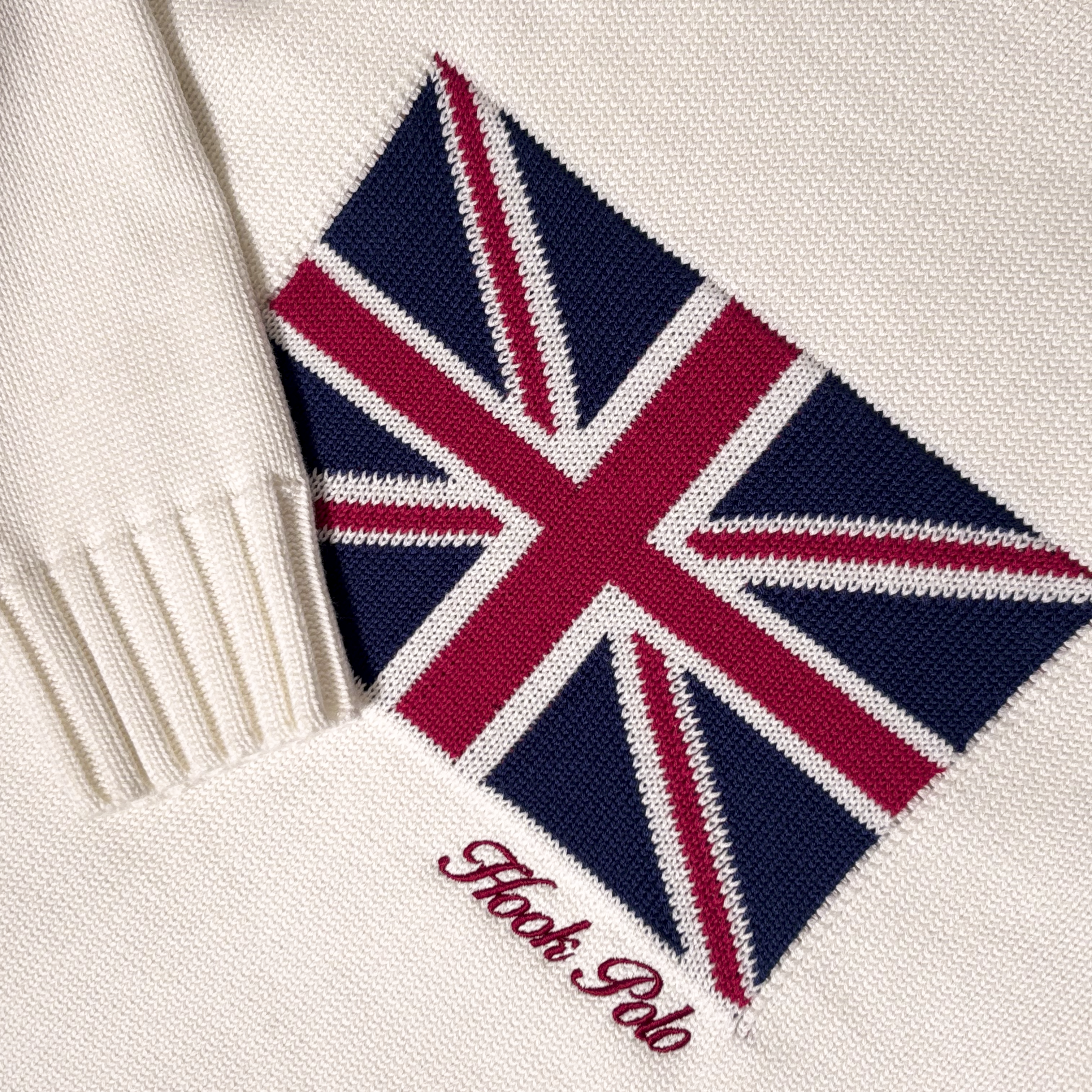 Union Jack White Knit (Unisex)