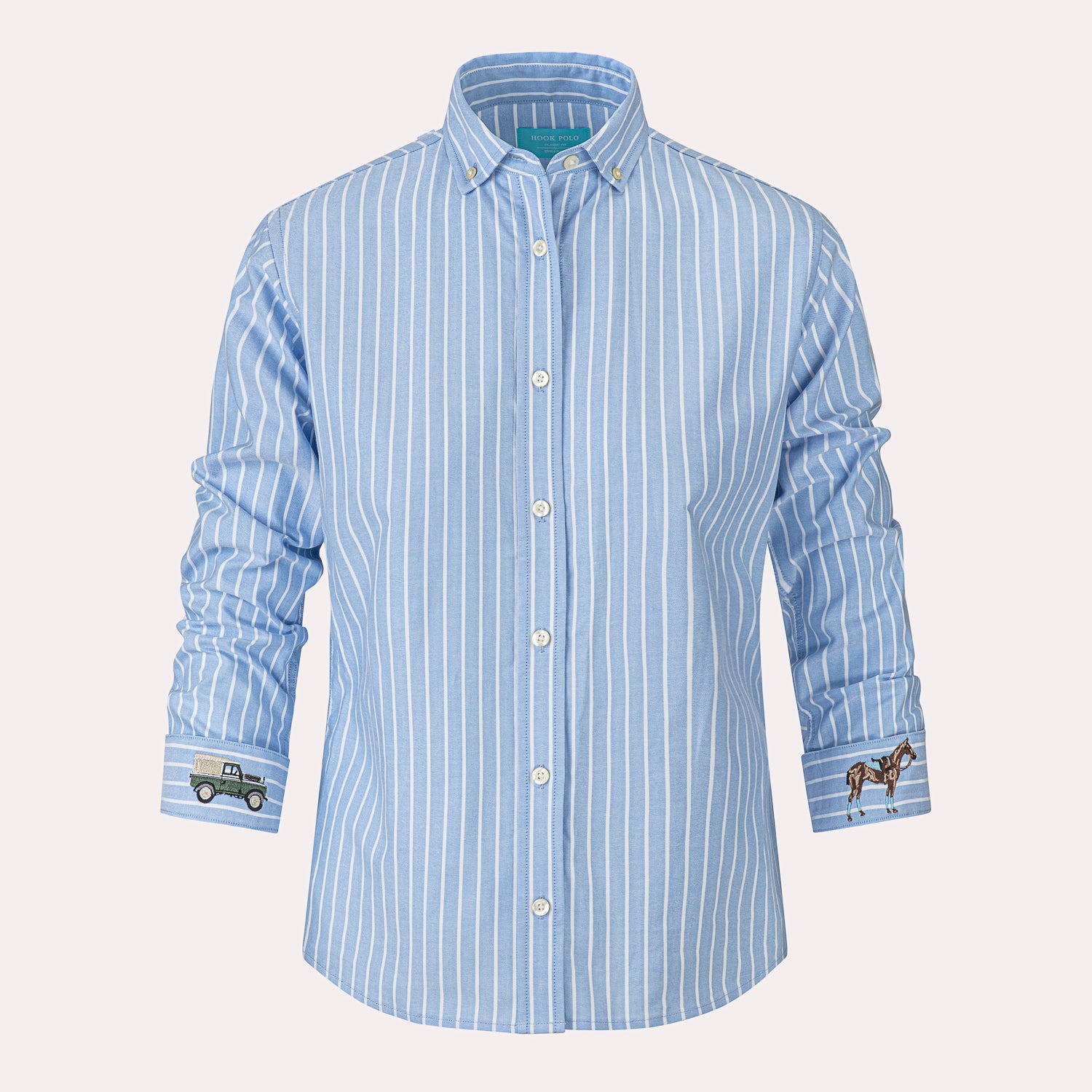 Ladies Thick Stripe Oxford Shirt