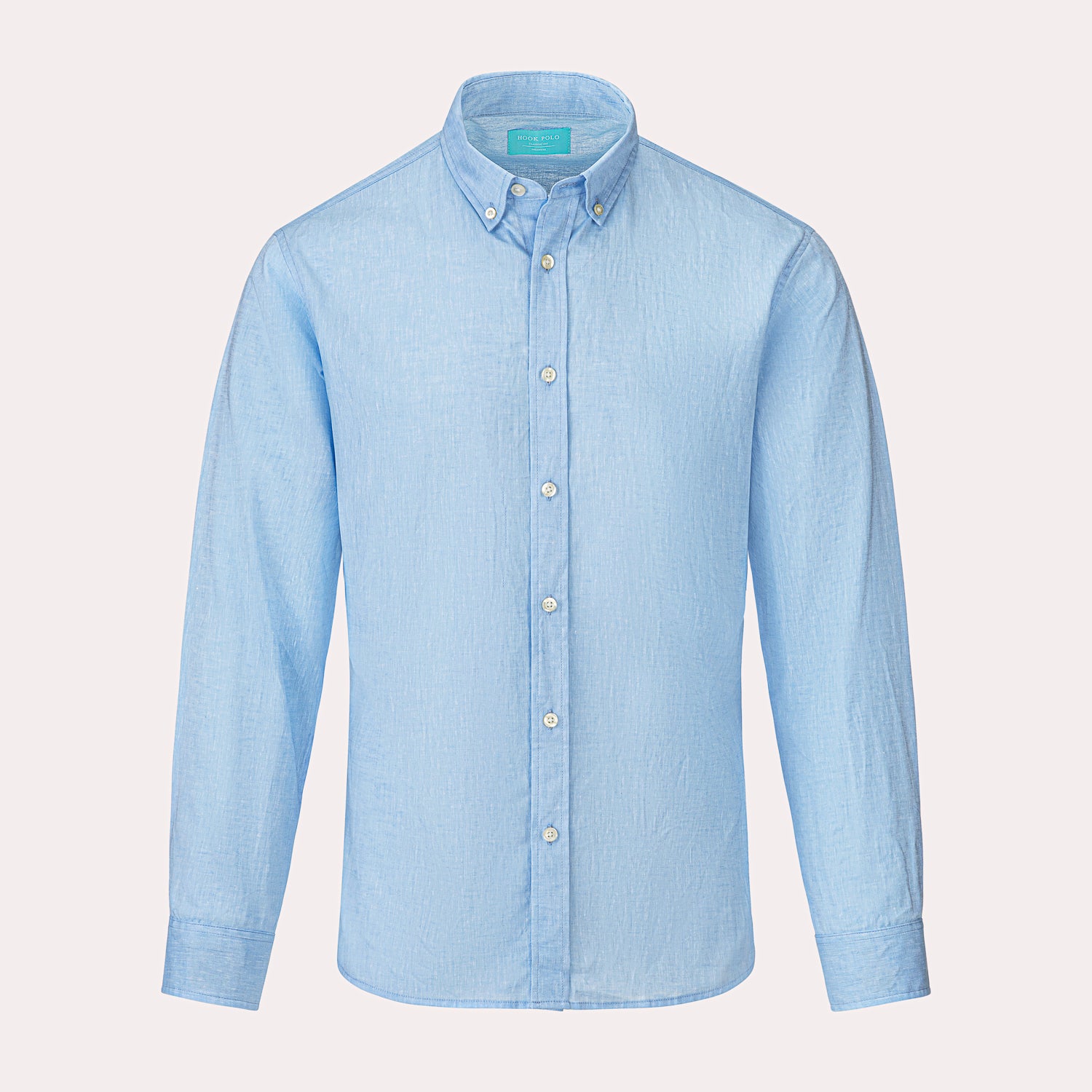Blue Cotton/Linen Shirt