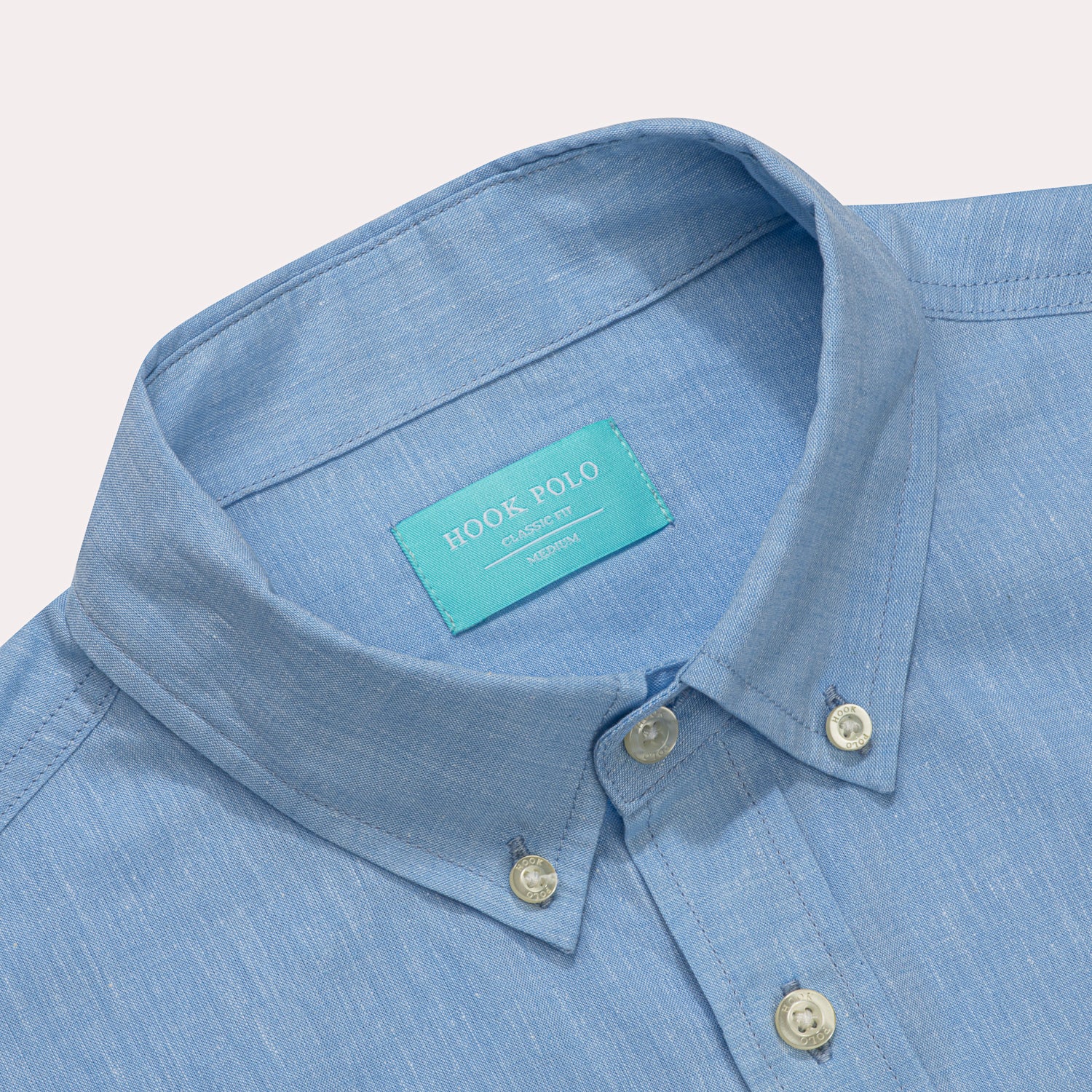 Blue Cotton/Linen Shirt