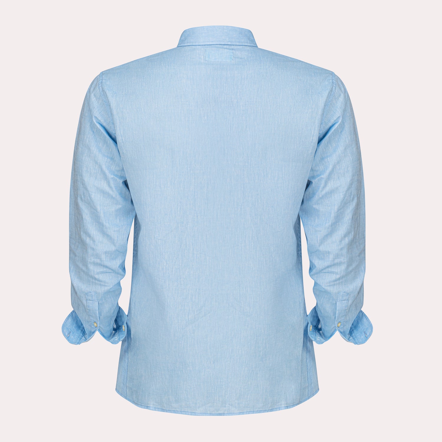 Blue Cotton/Linen Shirt