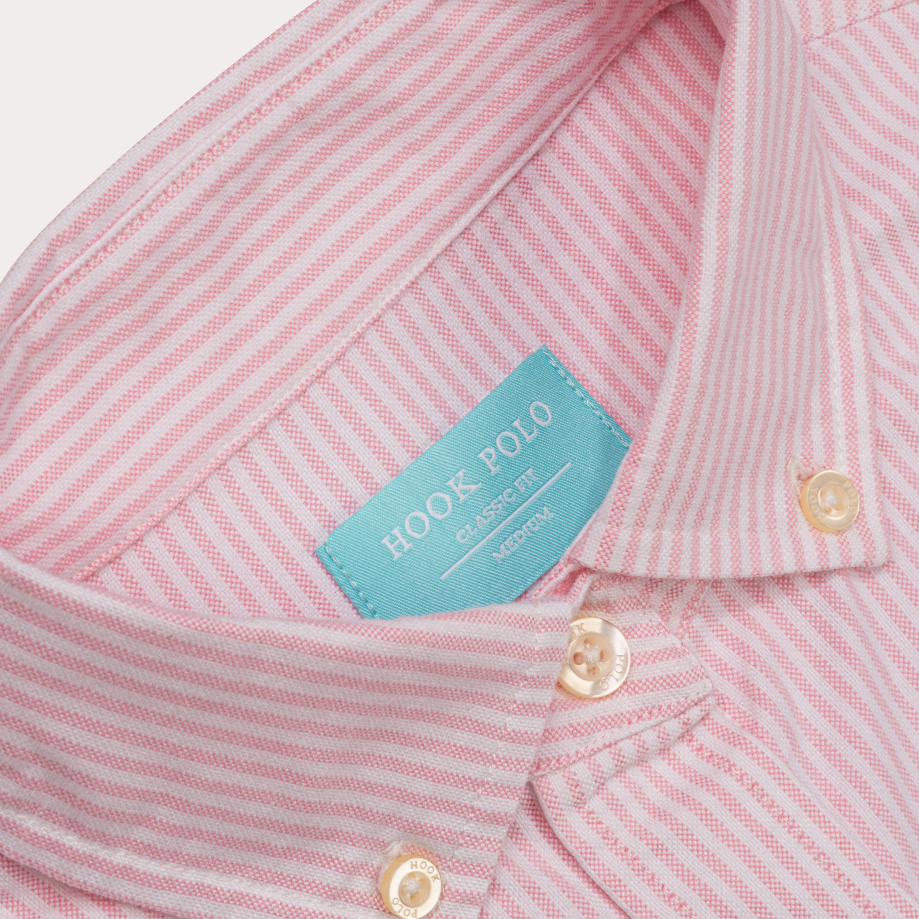 Striped Pink Oxford Shirt