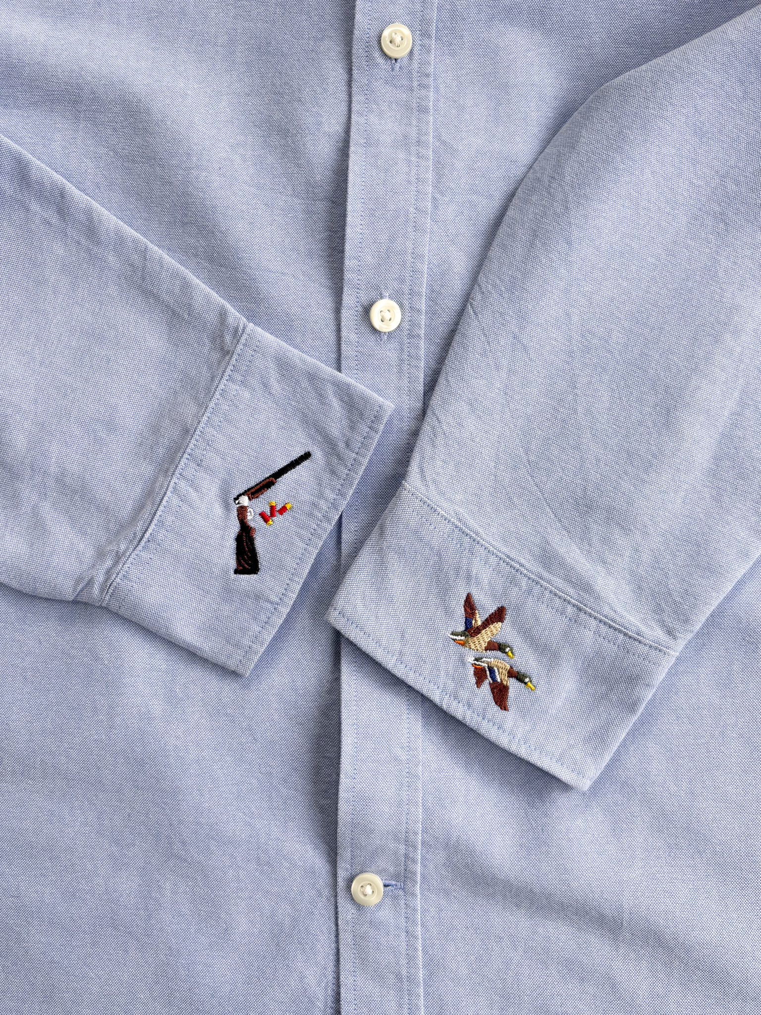 Duck Shoot Oxford Shirt - Blue