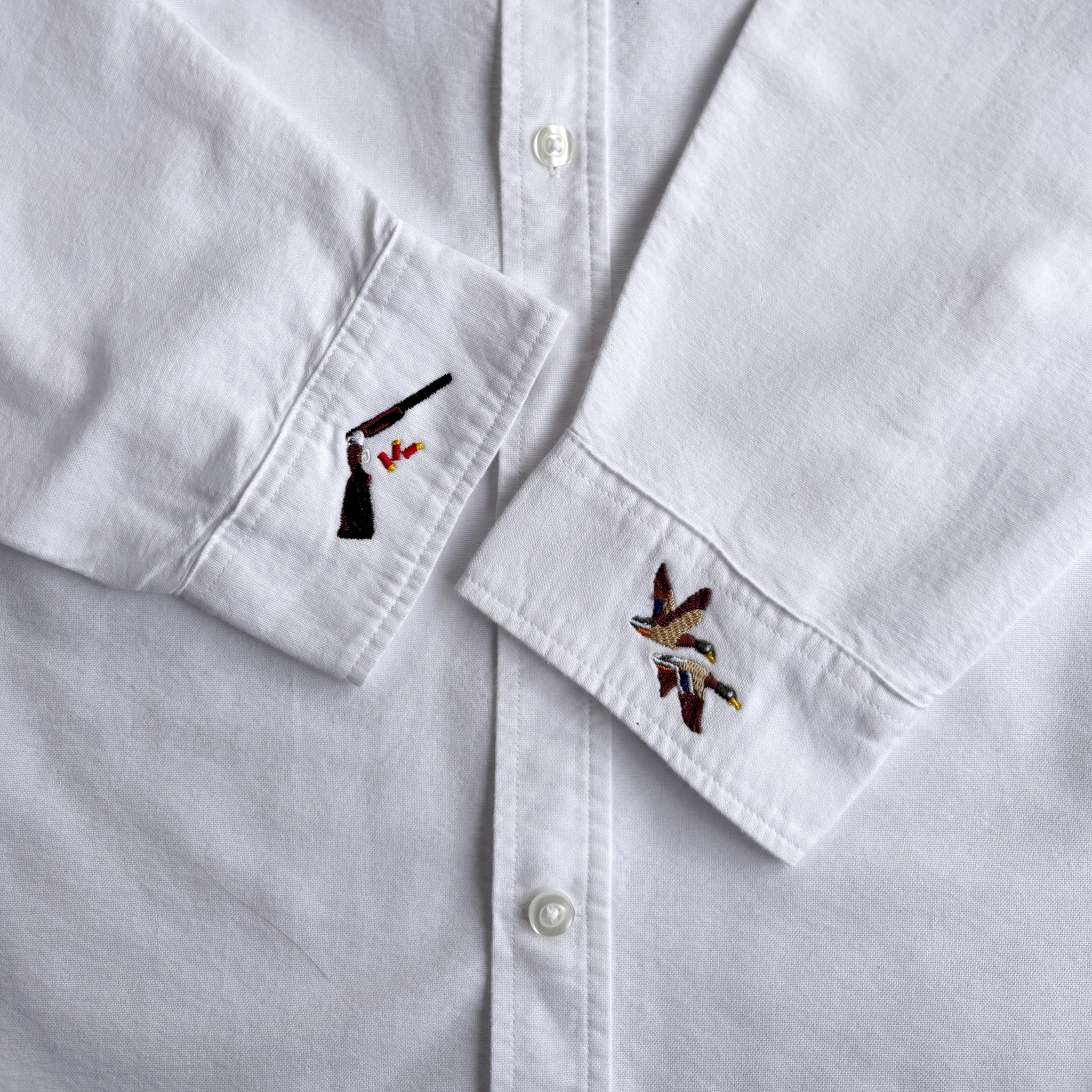 Duck Shoot Oxford Shirt - White