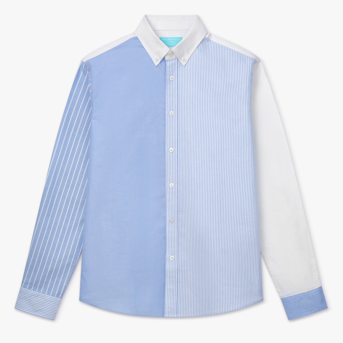 Multi Striped Blue Oxford Shirt
