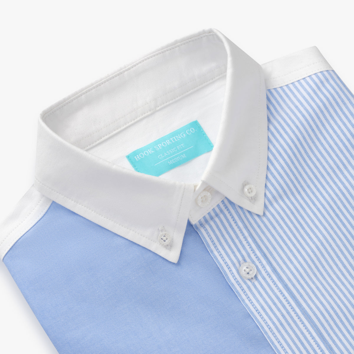 Multi Striped Blue Oxford Shirt