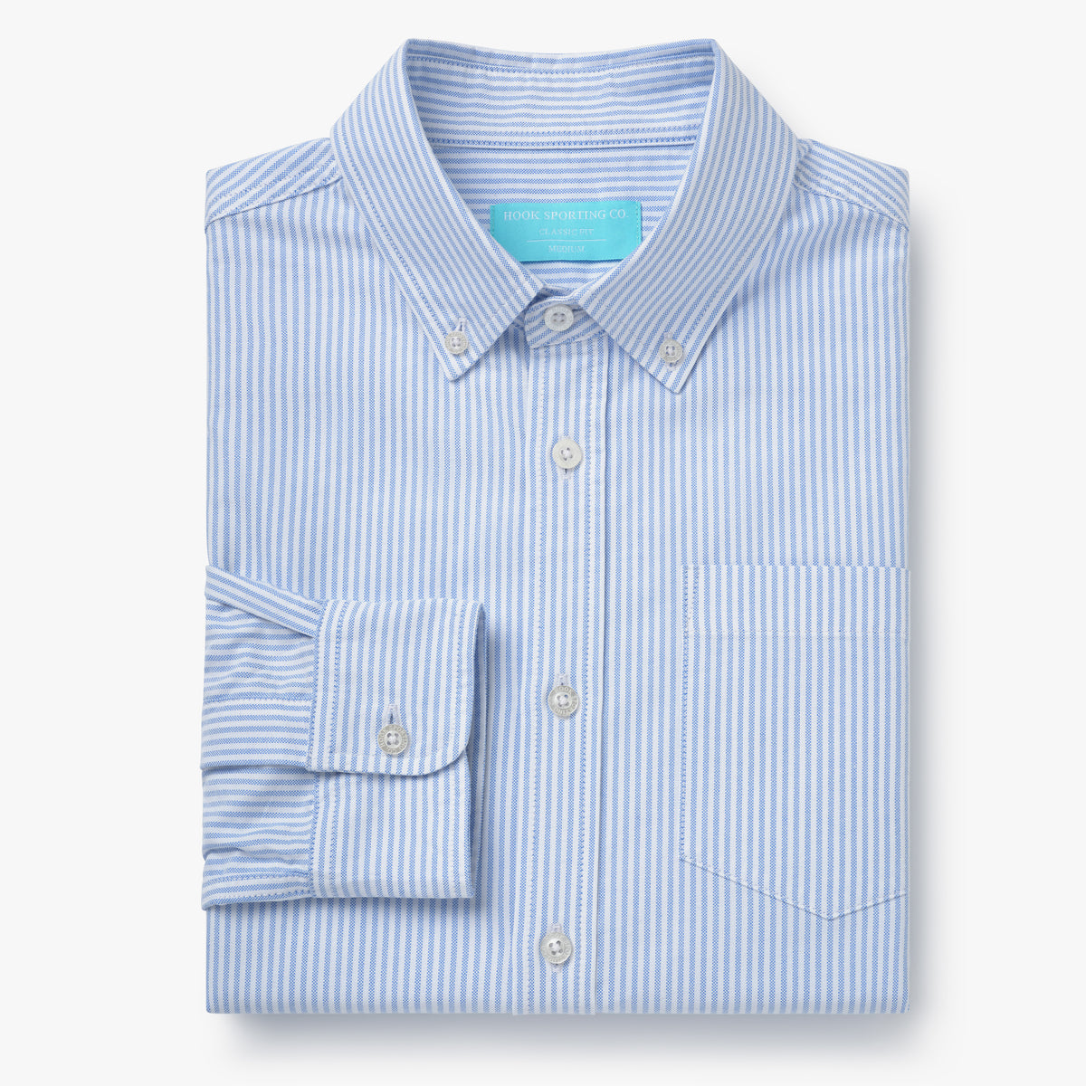 Classic Blue Stripe Oxford Shirt