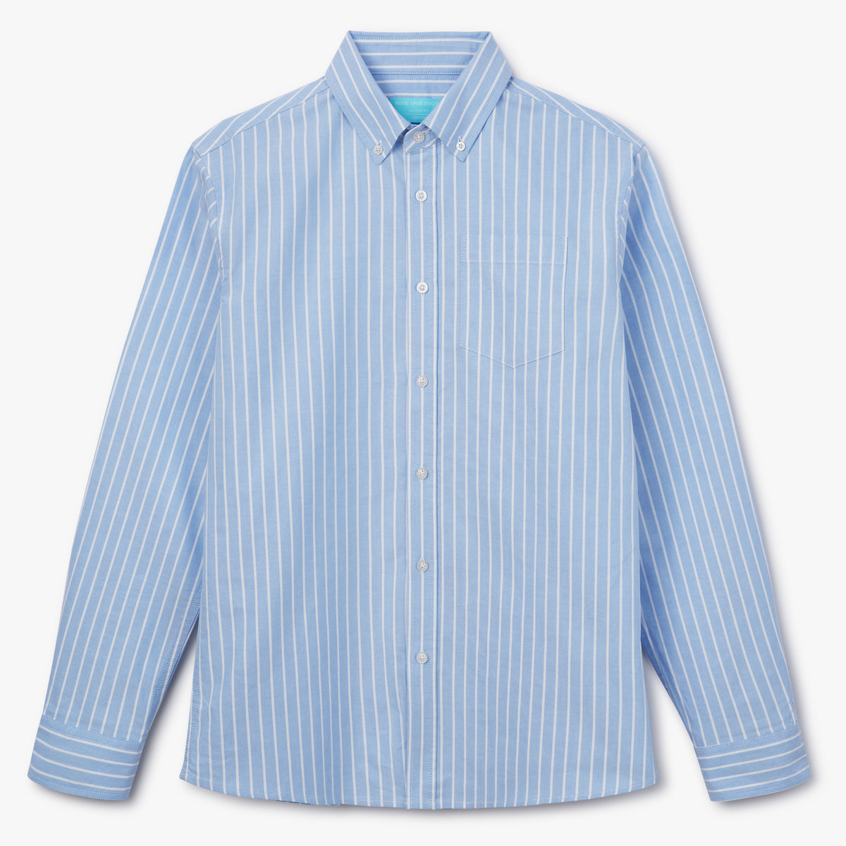 Classic Blue Thick Stripe Oxford Shirt