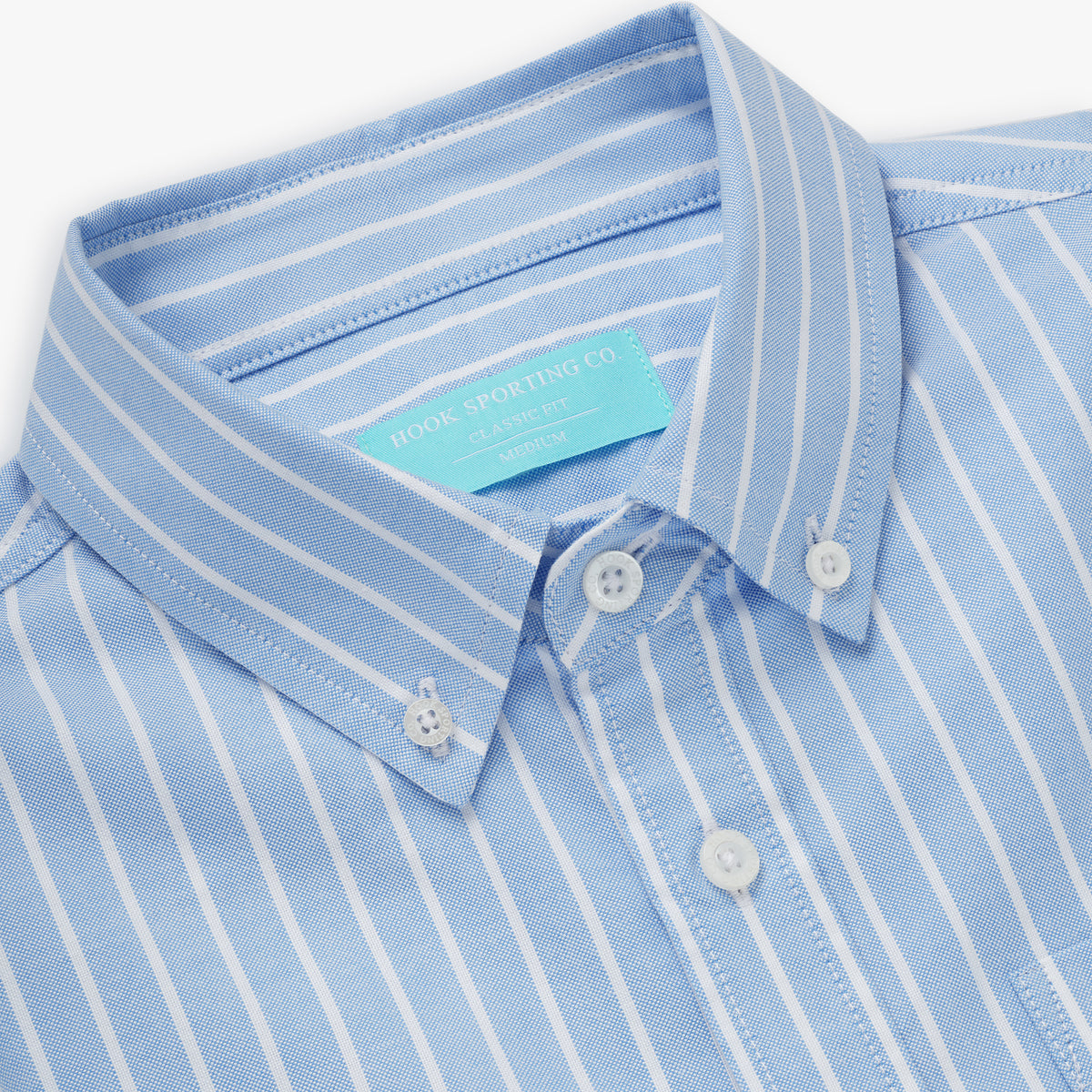 Classic Blue Thick Stripe Oxford Shirt