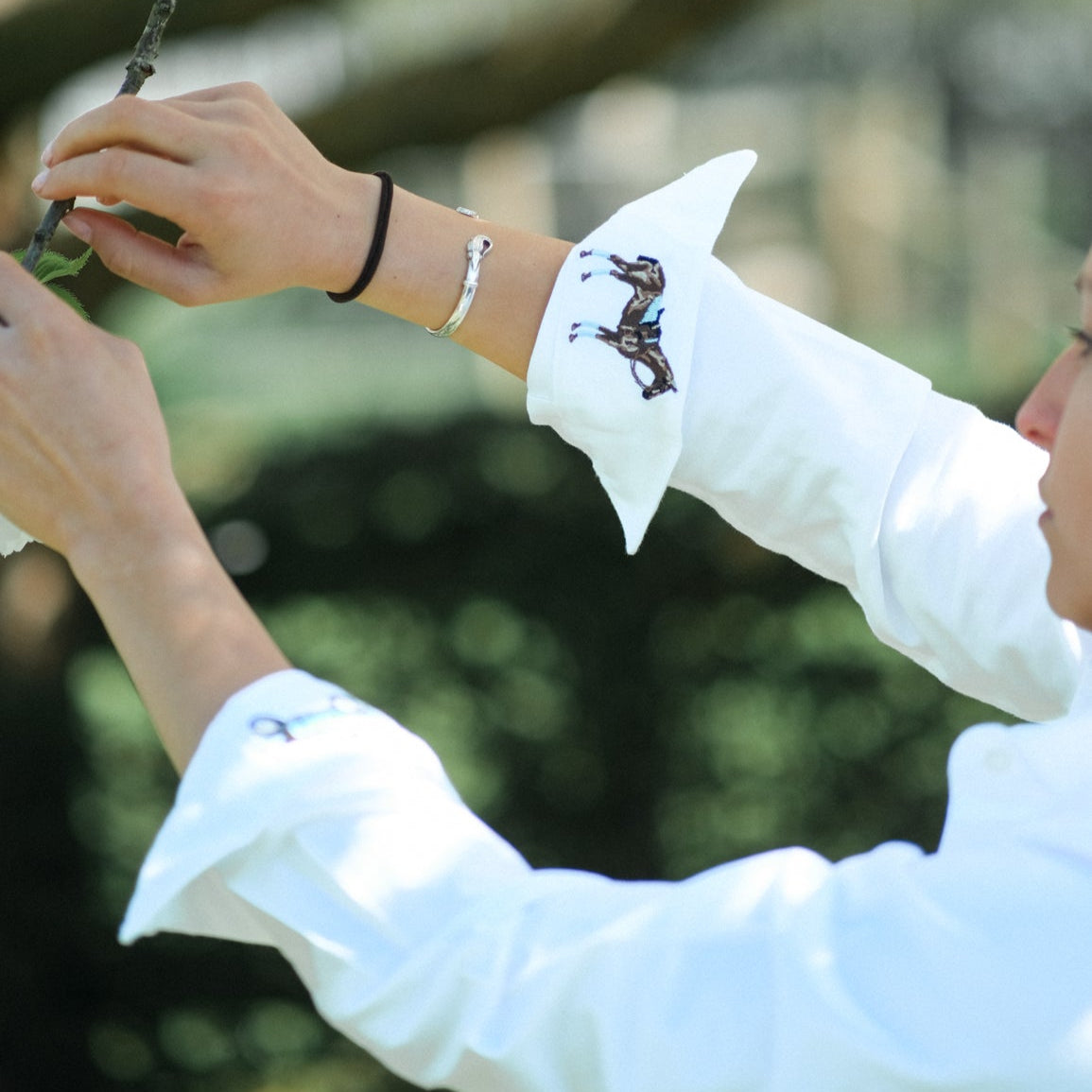 Ladies White Oxford Shirt