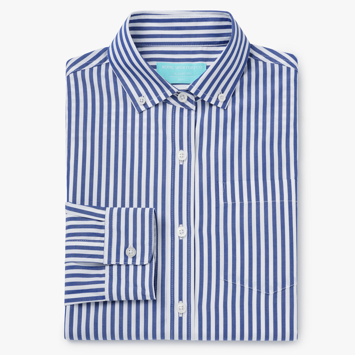 Blue Stripe Poplin Shirt - Women’s