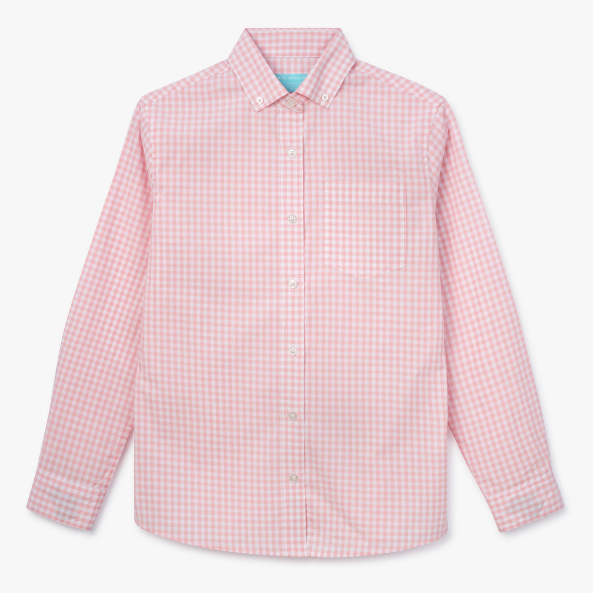 Pink Checked Poplin Shirt - Women’s