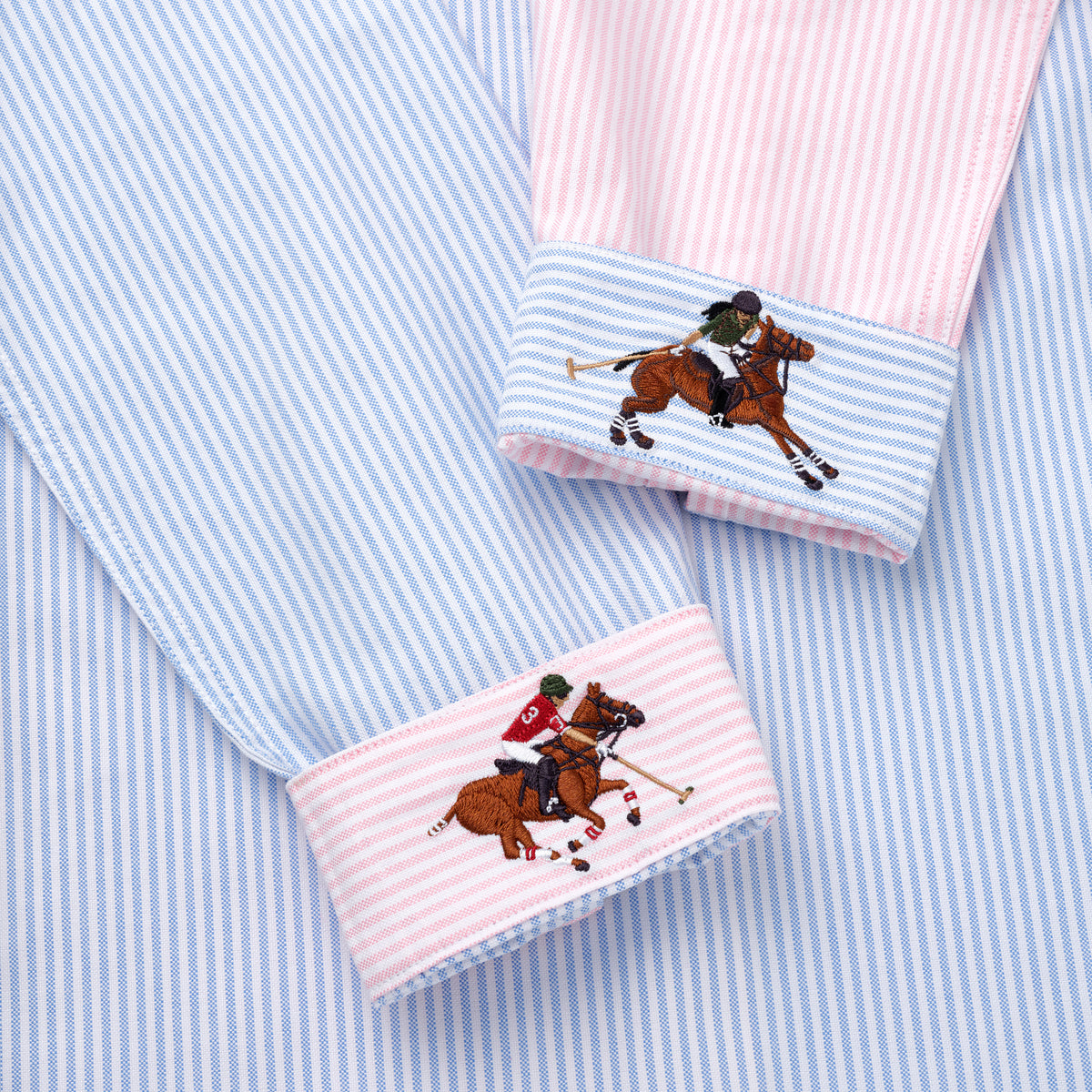 Blue & Pink Stripe Oxford Shirt - Women’s