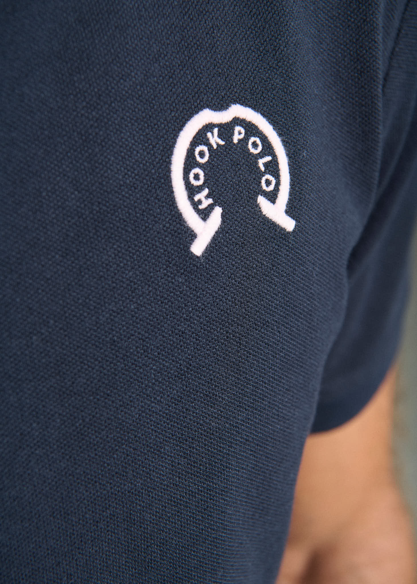 Navy Pique Polo