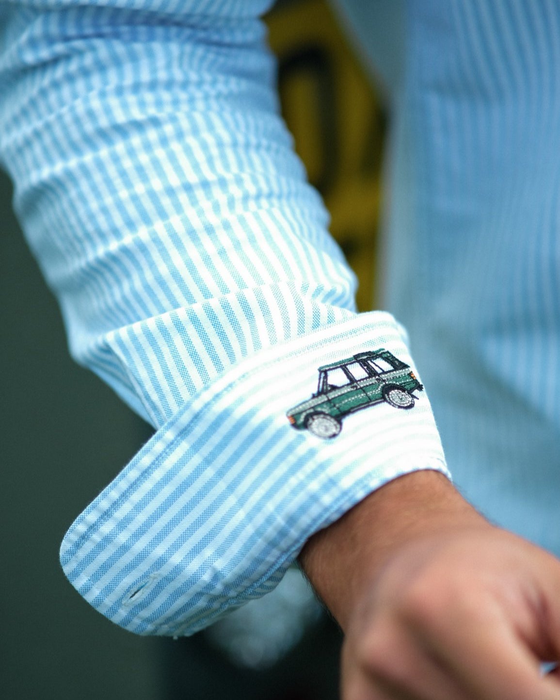 Striped Blue Oxford Shirt