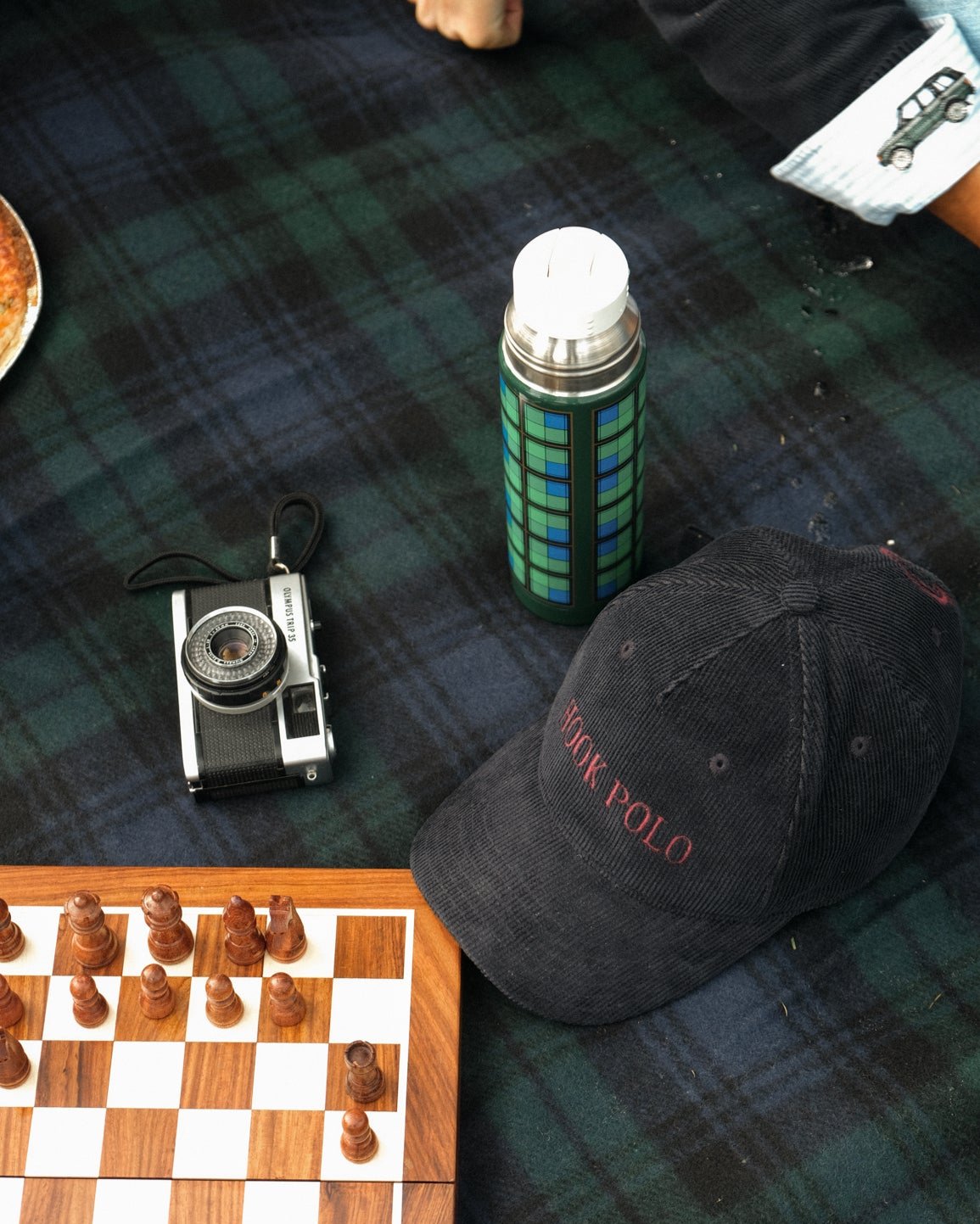 Navy Cord Cap