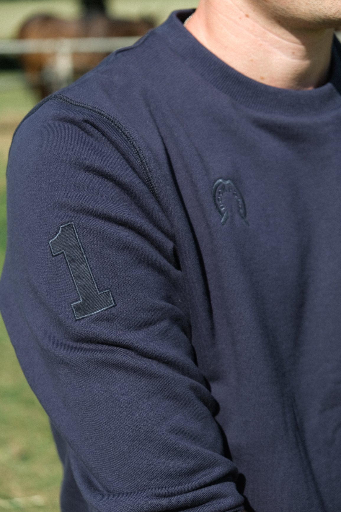 Army Polo Sweatshirt - Navy