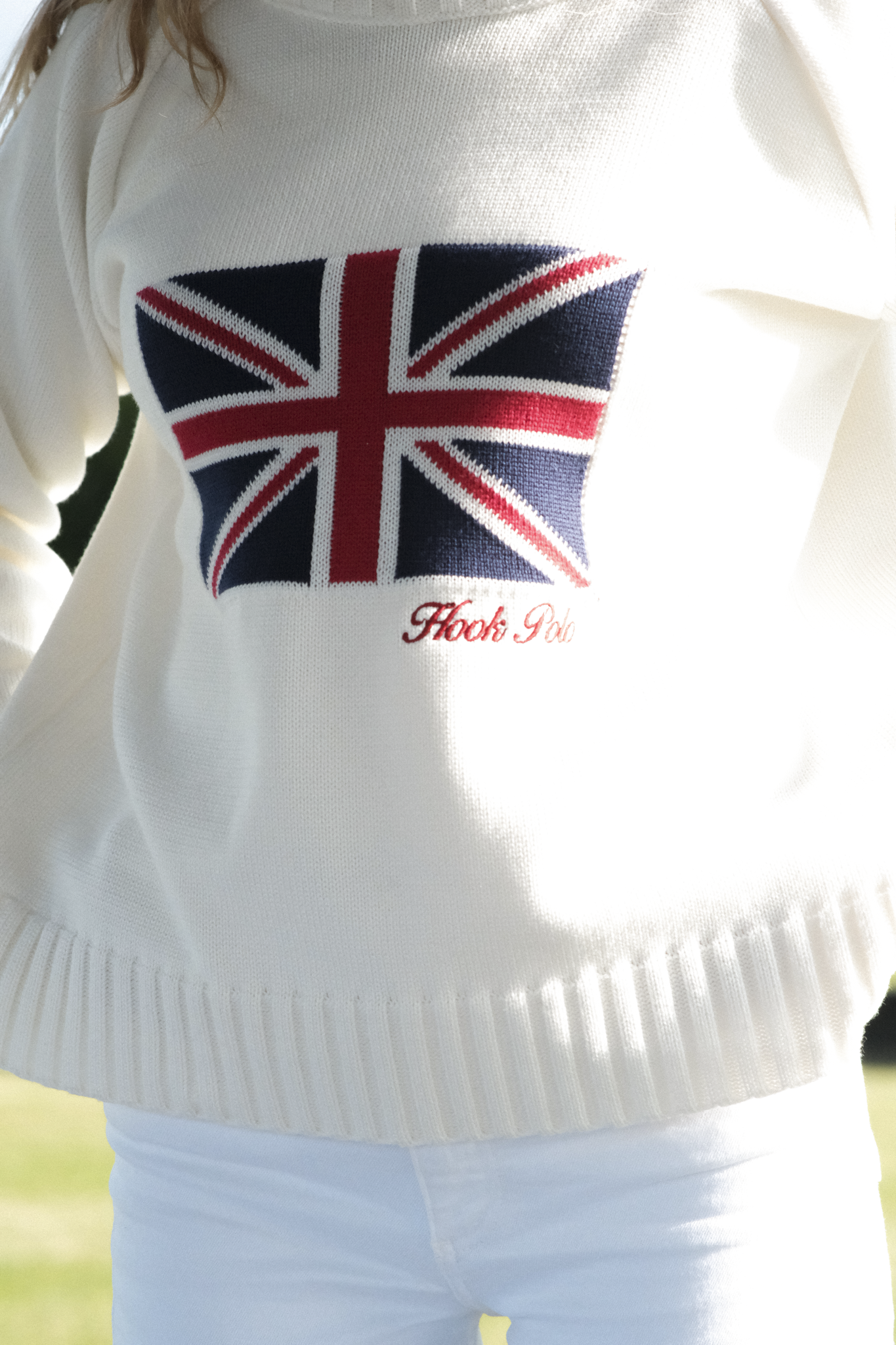 Union Jack White Knit (Unisex)
