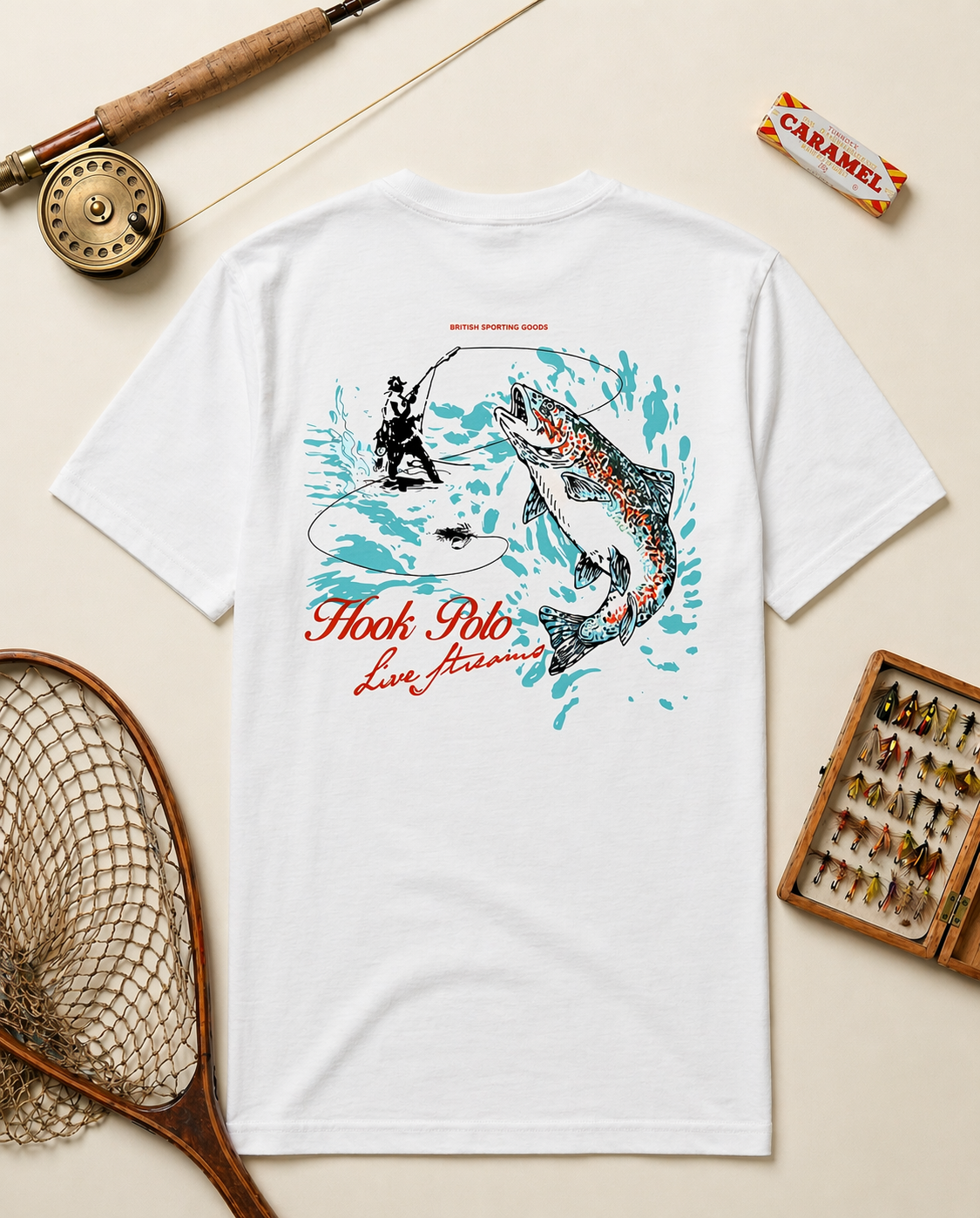 Fly Fishing Tee - White