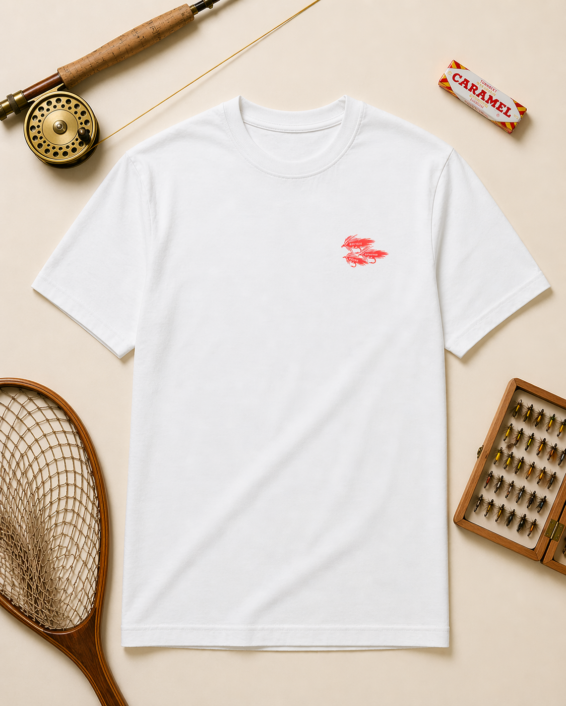 Fly Fishing Tee - White