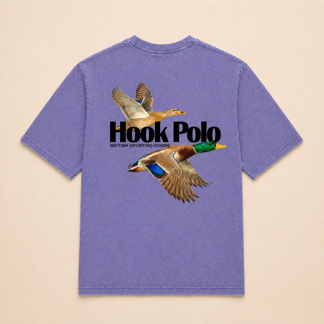 Duck Shoot Tee - Washed Purple