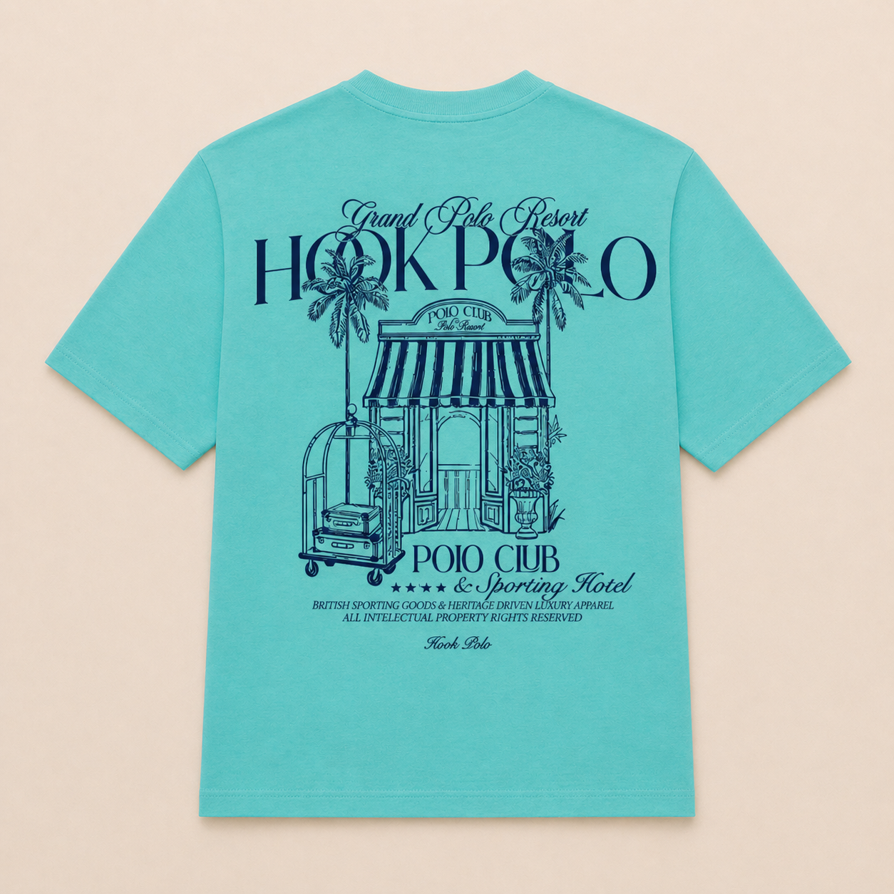 Polo Resort Tee - Cool Blue