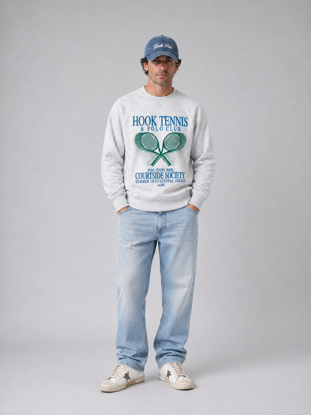 Tennis Sweatshirt - Cool Grey