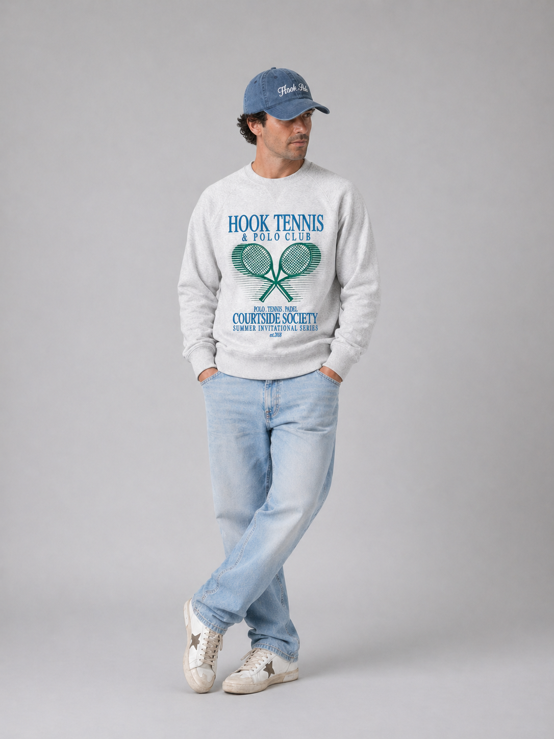 Tennis Sweatshirt - Cool Grey